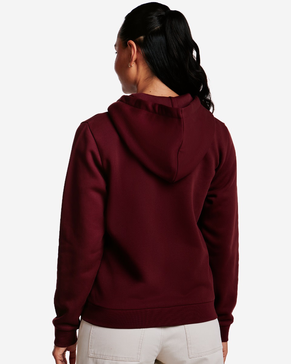 LFC Kapuzenpulli mit durchgehendem Reißverschluss für Damen, Dunkelrot - Image 4