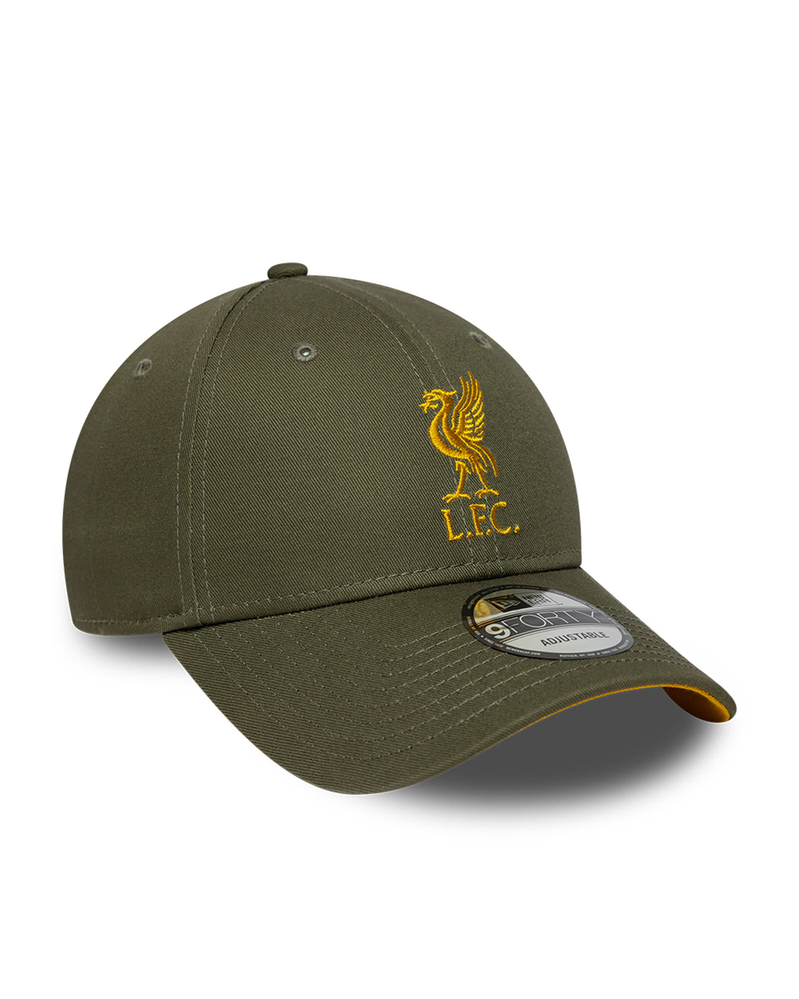 LFC New Era Adults 9Forty Crest Cap Olive - Image 2