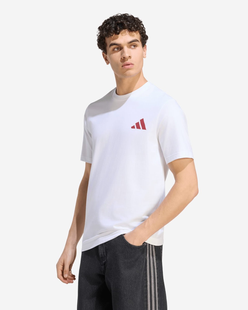 LFC adidas Mens 26/27 Stadium Graphic Tee White - Image 2