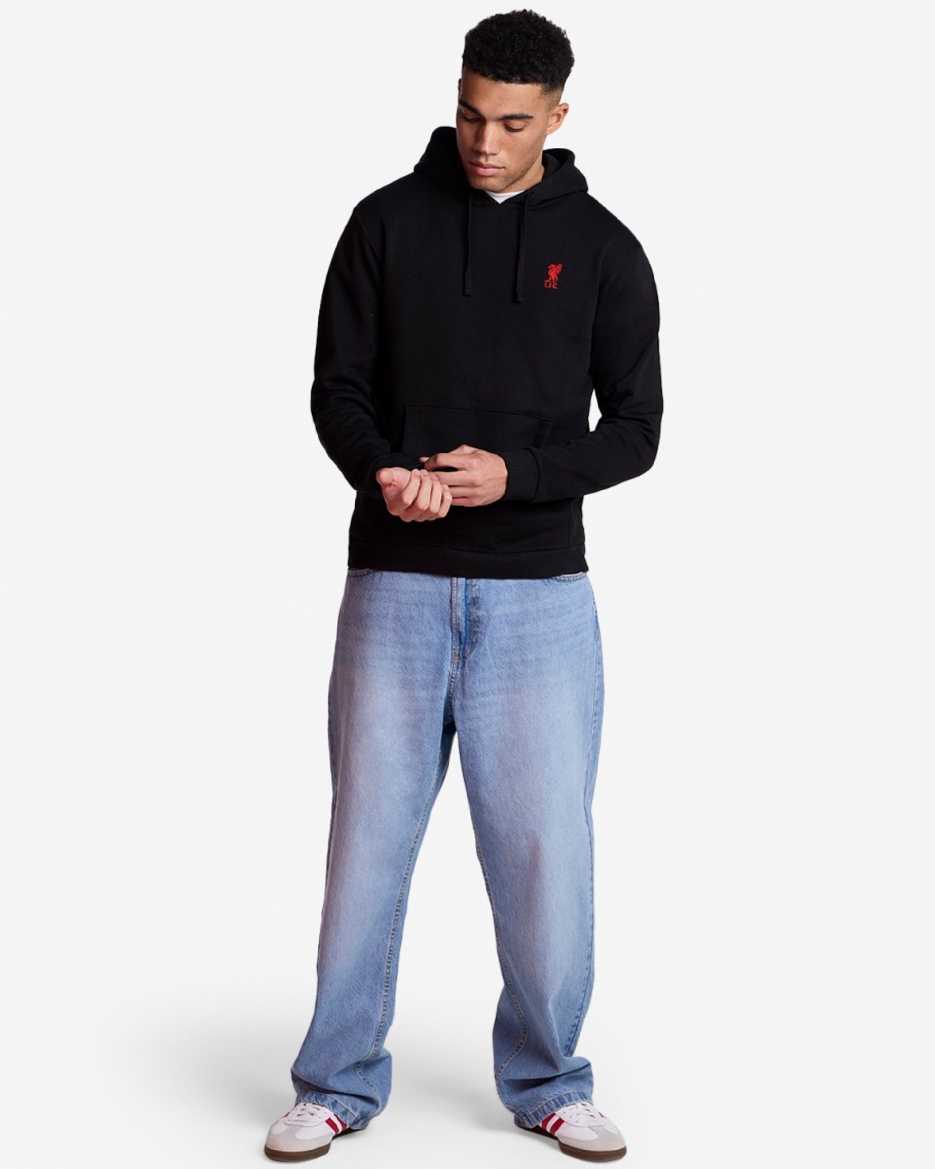 Sudadera con capucha LFC con logo para hombre, color negro - Image 4