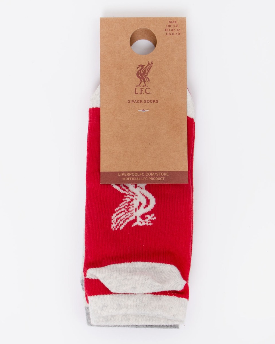 LFC Womens 3pk Design Trainer Socks - Image 2