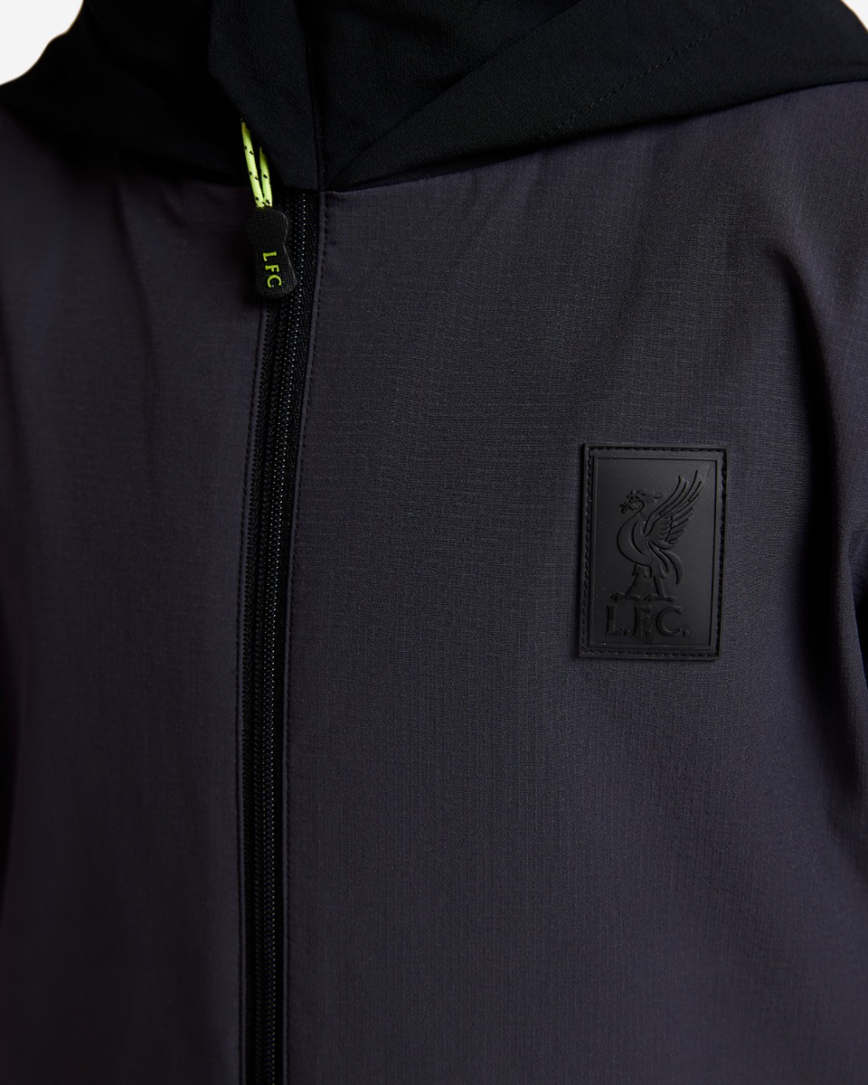 เสื้อแจ็คเก็ตกันฝนเสื้อกันฝนรุ่น LFC Juniors สีดำ - Image 2