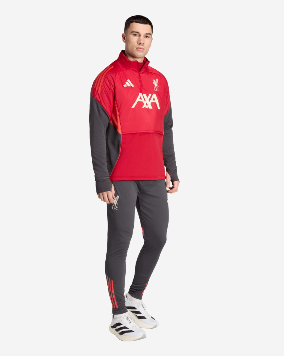 LFC 아디다스 남성용 25/26 프로 윈터 후드 탑 레드 - Image 3