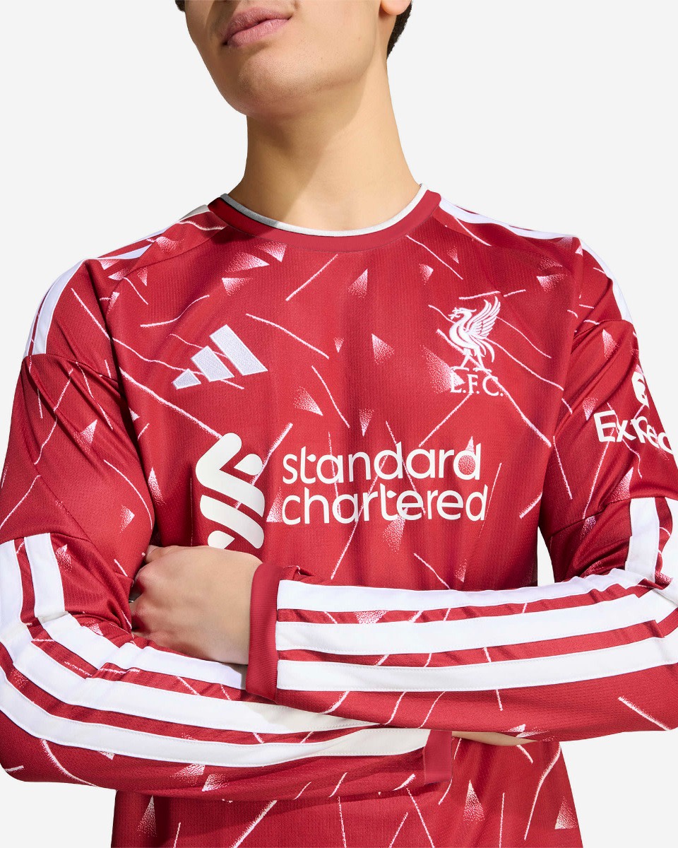 LFC adidas Mens 26/27 Home Long Sleeve Jersey - Image 3