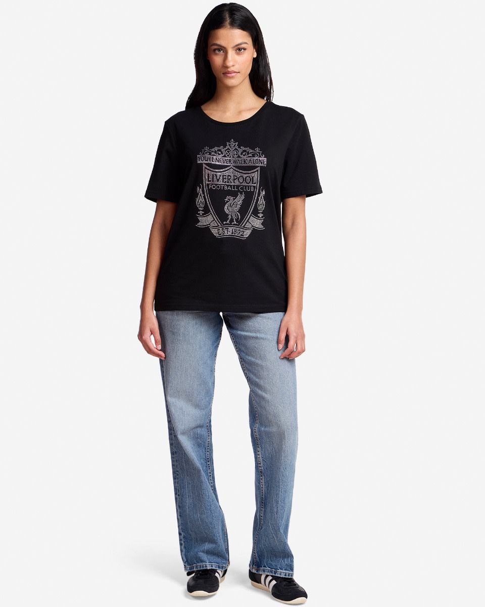 T-shirt LFC à strass pour femmes, noir - Image 3