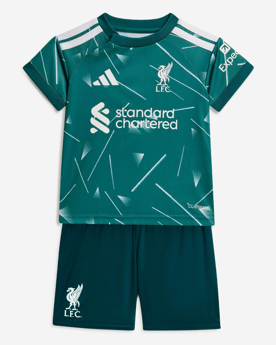 LFC adidas Baby 26/27 Goalkeeper Kit Green - Image 1
