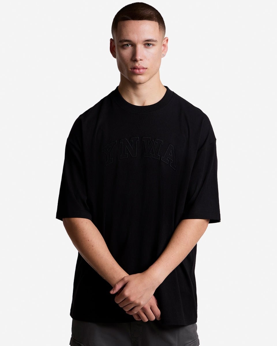 LFC Mens YNWA Applique Tee Black - Image 1