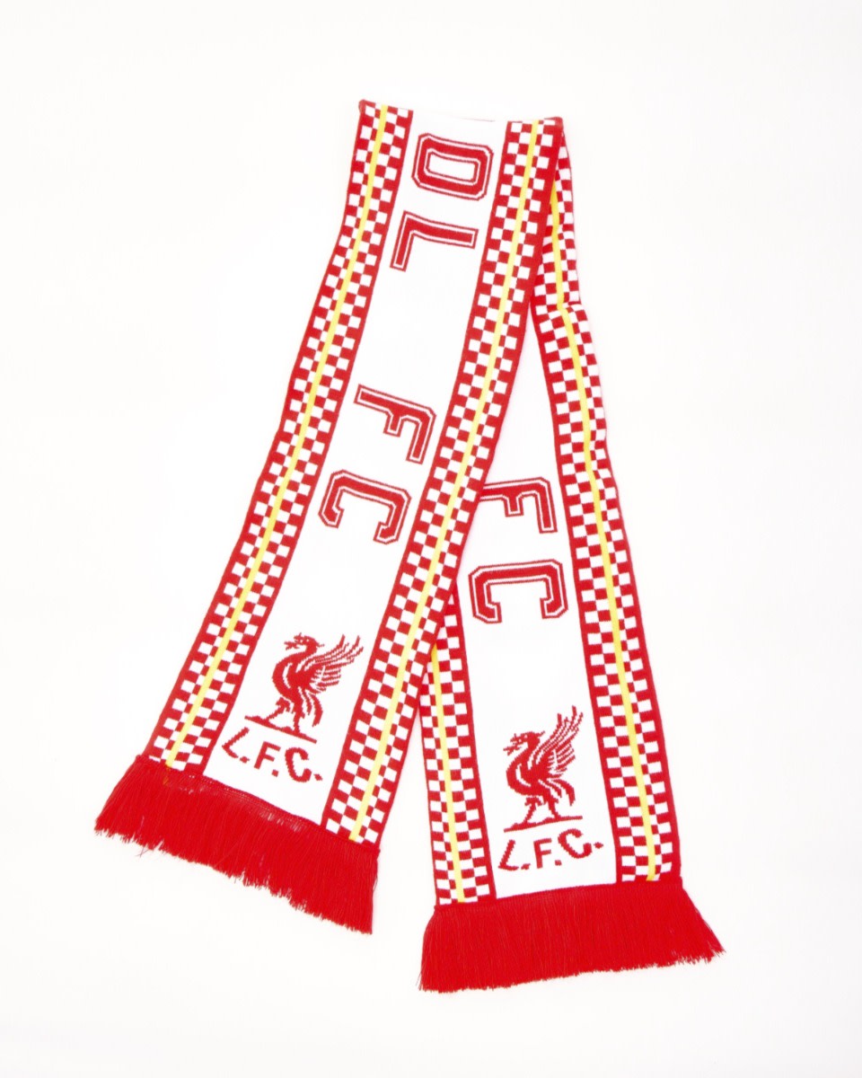 LFC Adults 86 Checker Scarf Red - Image 1