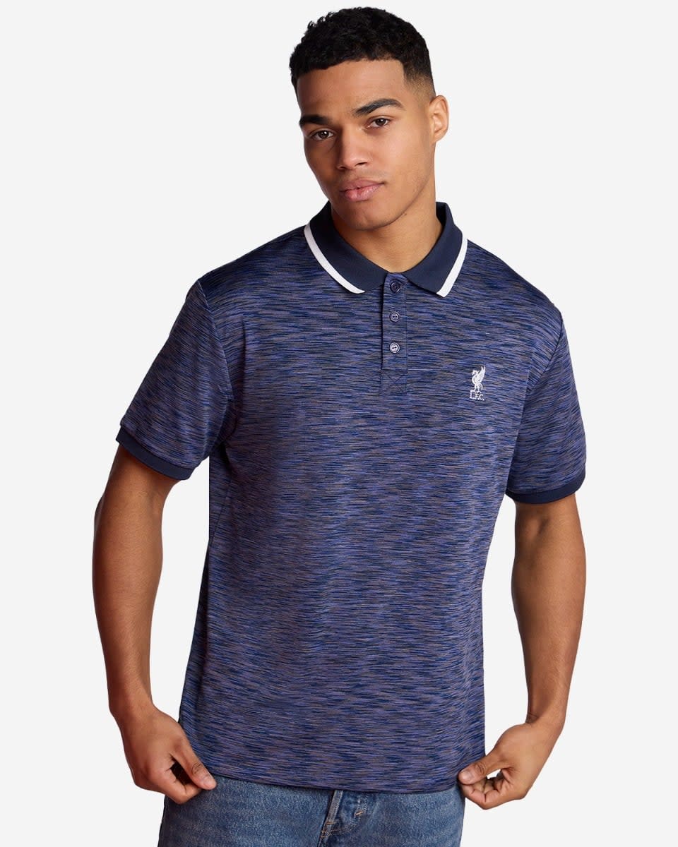 LFC Adults Spacedye Polo Shirt Navy - Image 3