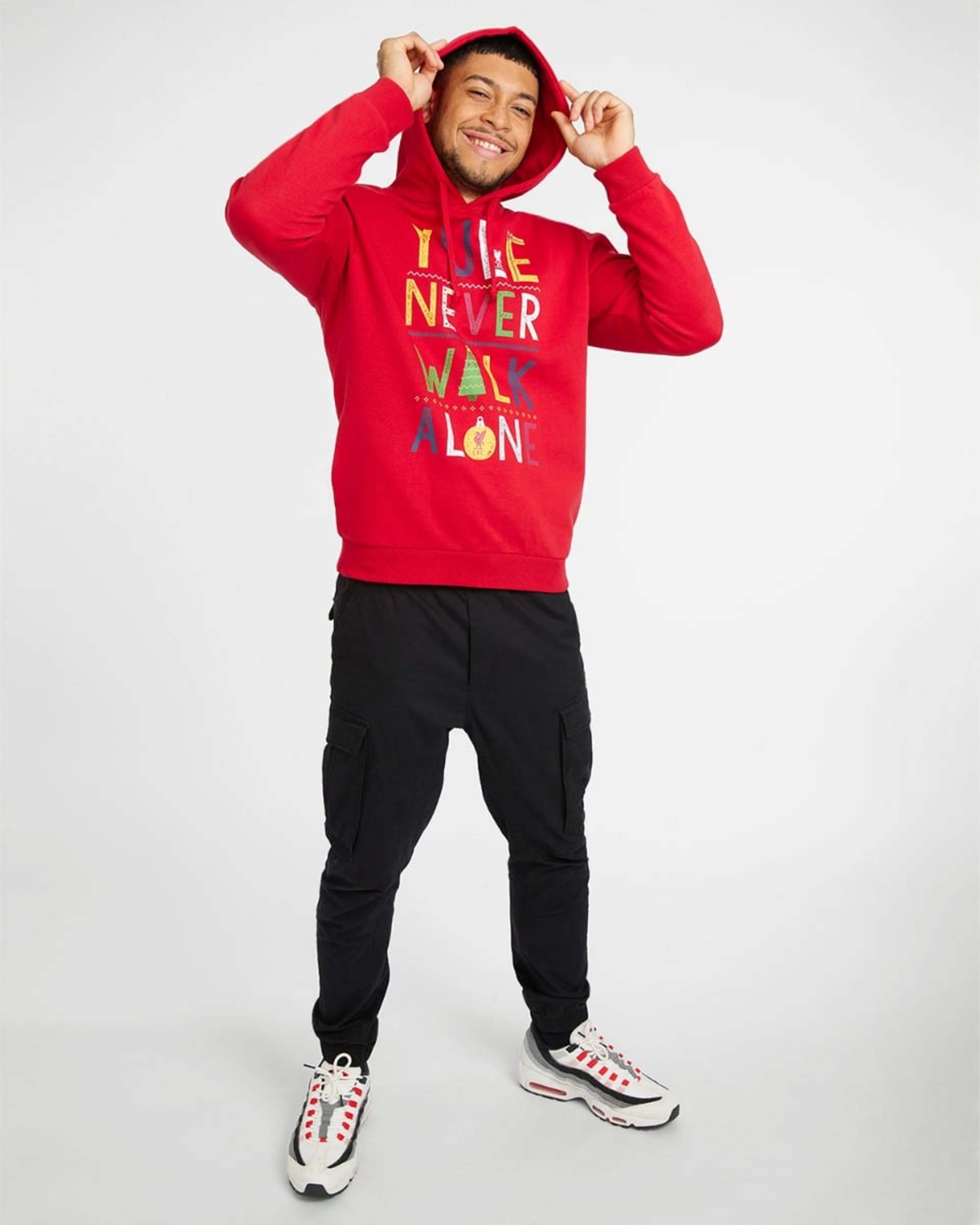 เสื้อฮู้ดคริสต์มาส LFC สำหรับผู้ใหญ่ YNWA - Image 3