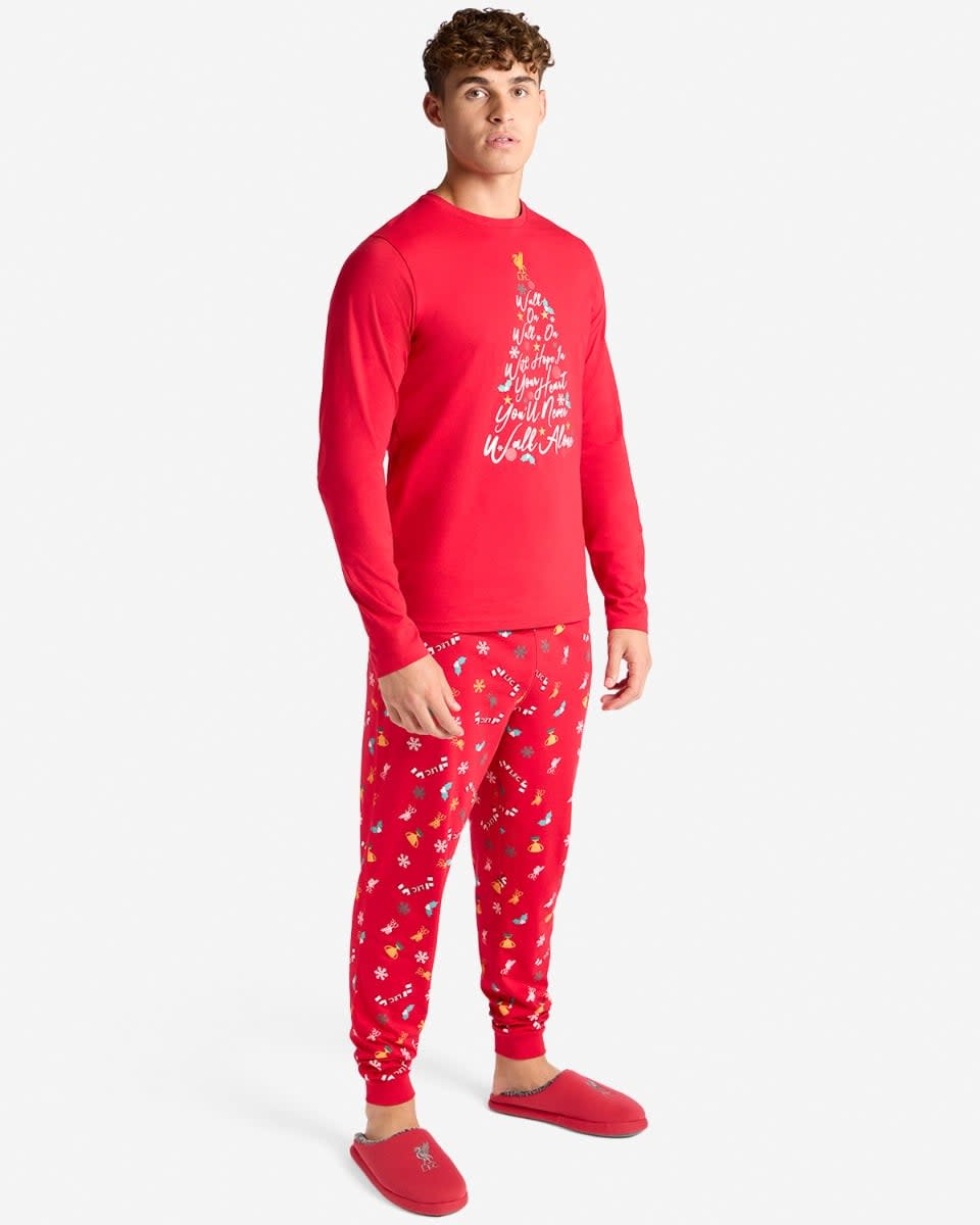 LFC Mens Christmas Pyjamas Red - Image 3