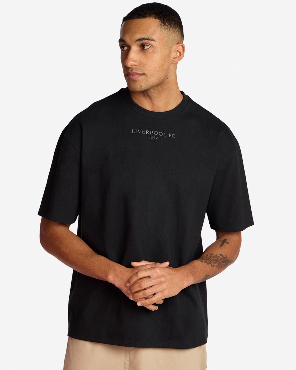 LFC メンズオーバーサイズアンフィールドフォト T シャツブラック - Image 2