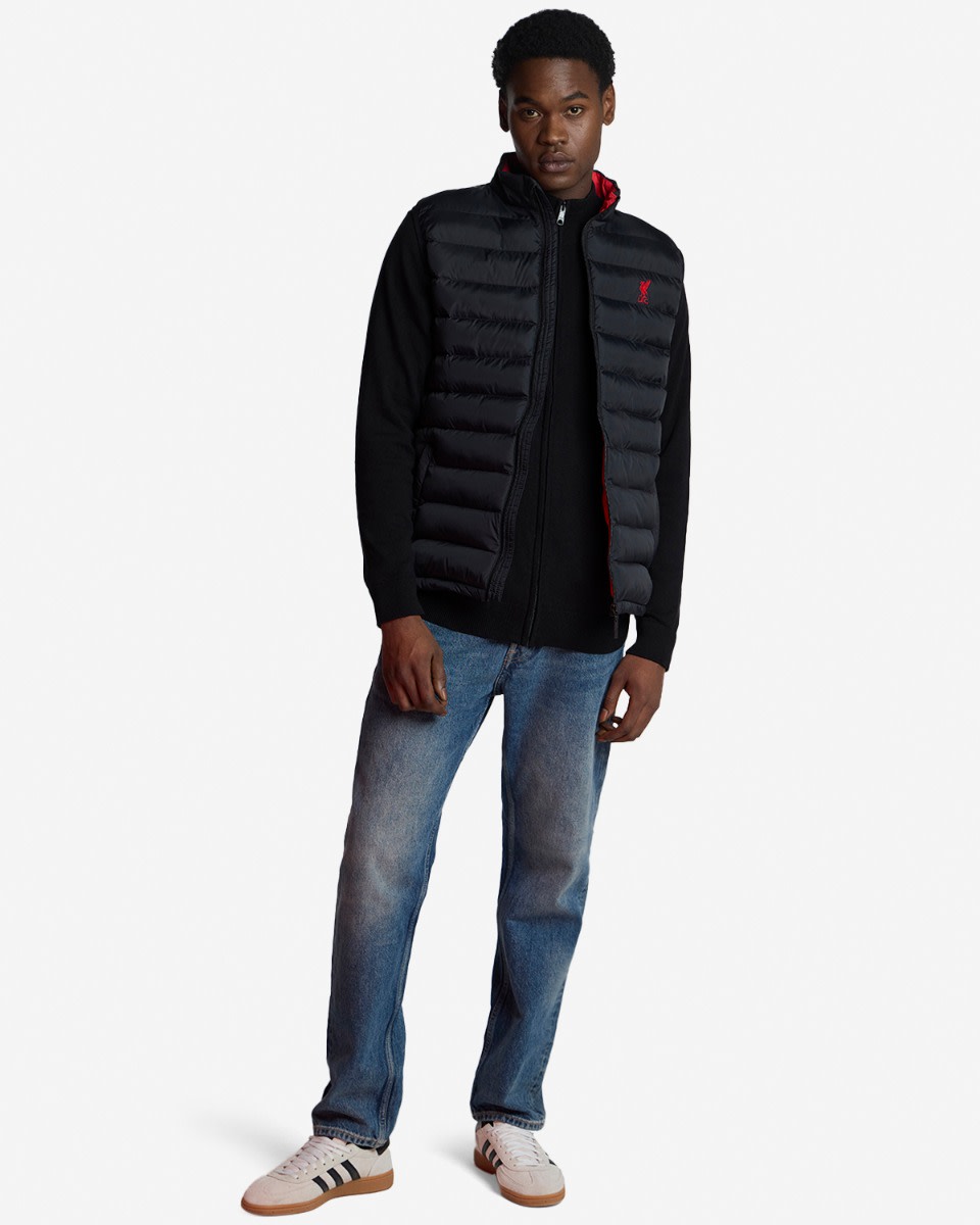 LFC Mens Padded Gilet Black - Image 3