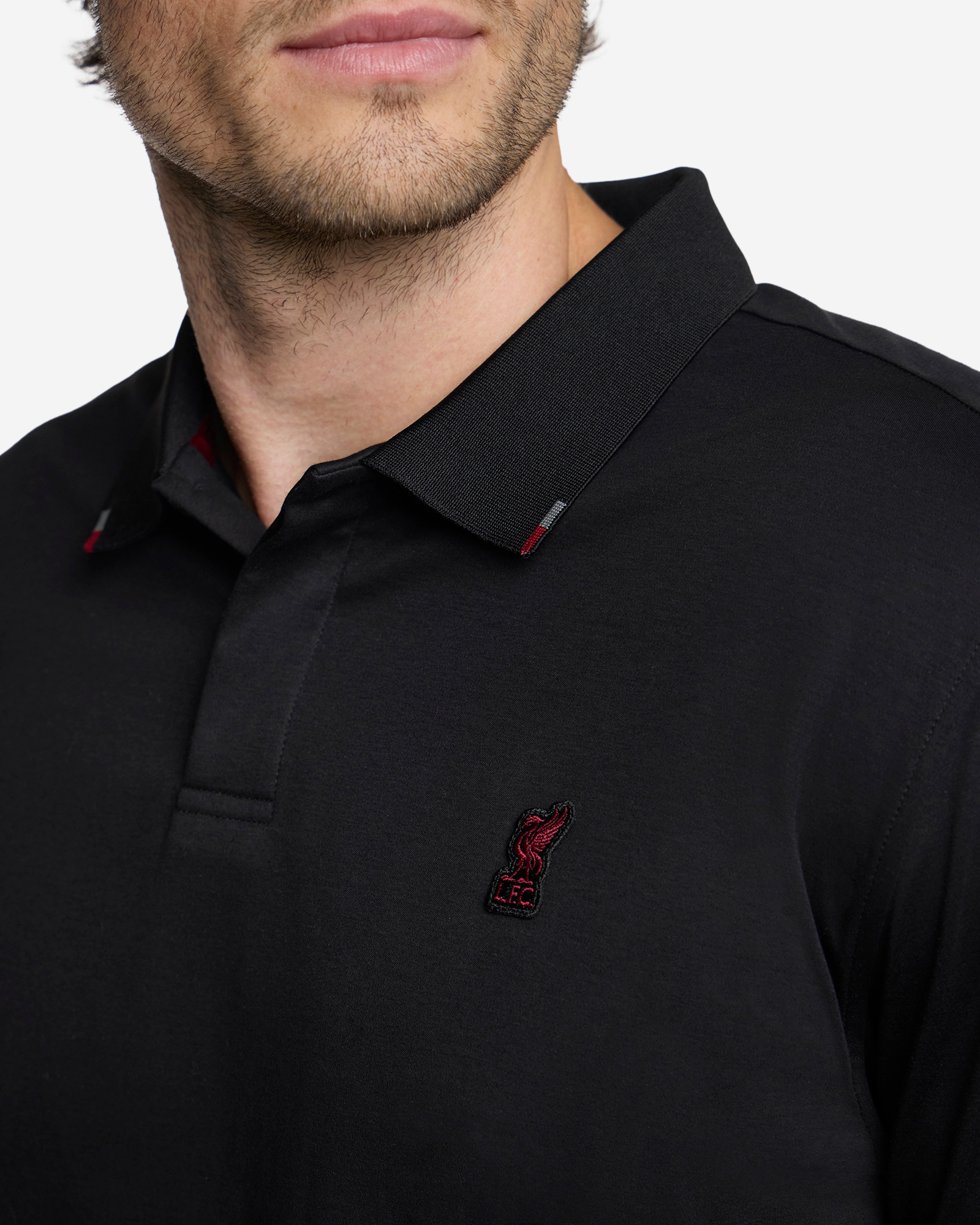 เสื้อโปโลผู้ชายรุ่น LFC Firma สีดำ - Image 4