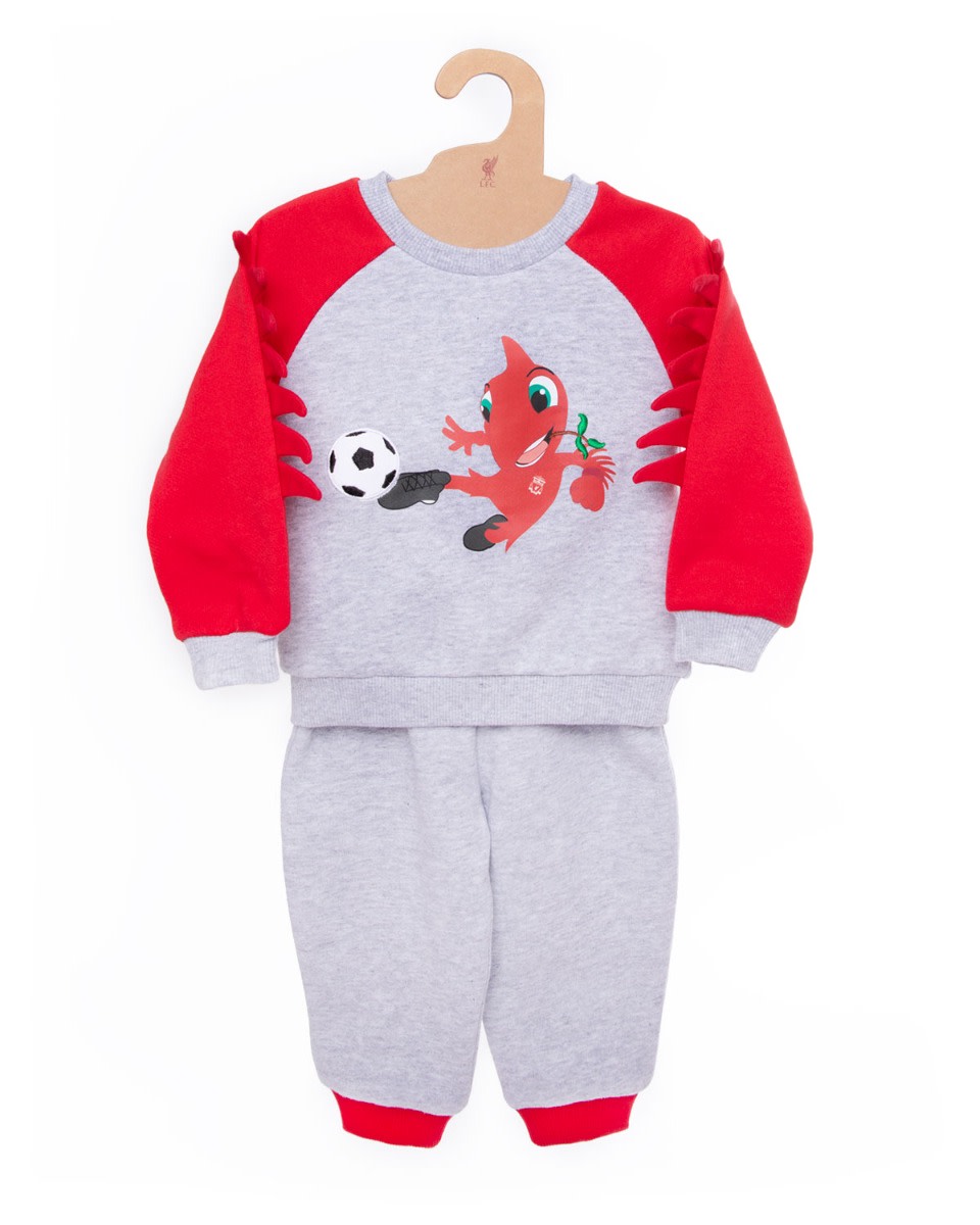 Ensemble de jogging LFC Infants Mighty Red pour bébé rouge et gris - Image 1