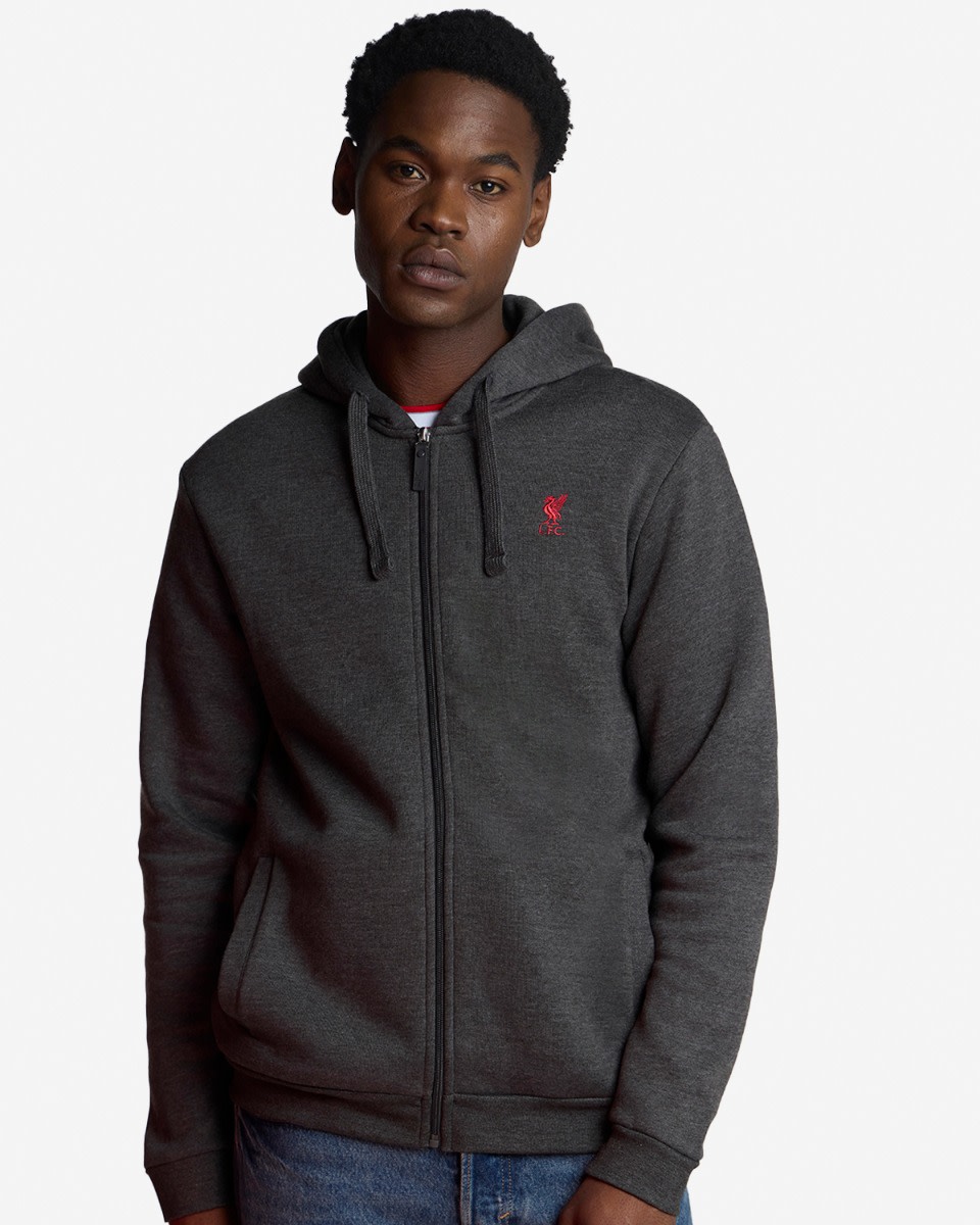 เสื้อฮู้ดบุรุษแบบซิปผ่าน LFC Charcoal - Image 1