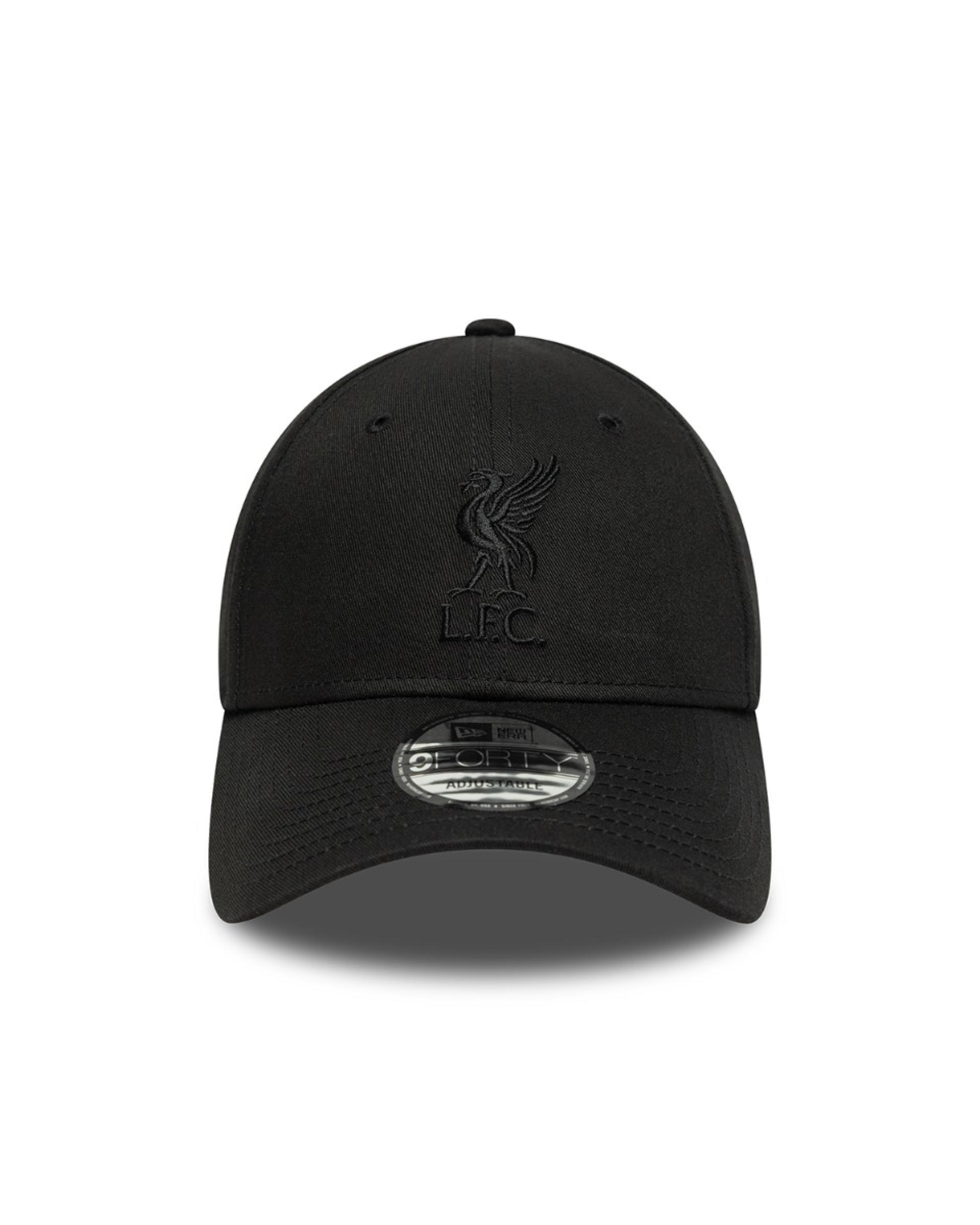 Gorra ajustable 9FORTY negra sobre negra LFC New Era - Image 4