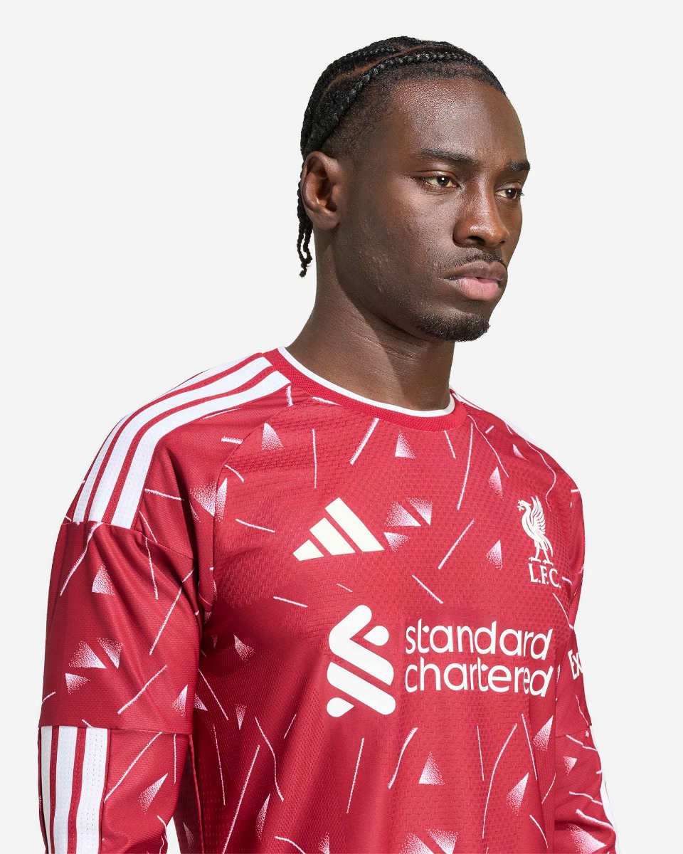 LFC adidas Mens 26/27 Home Authentic Long Sleeve Jersey