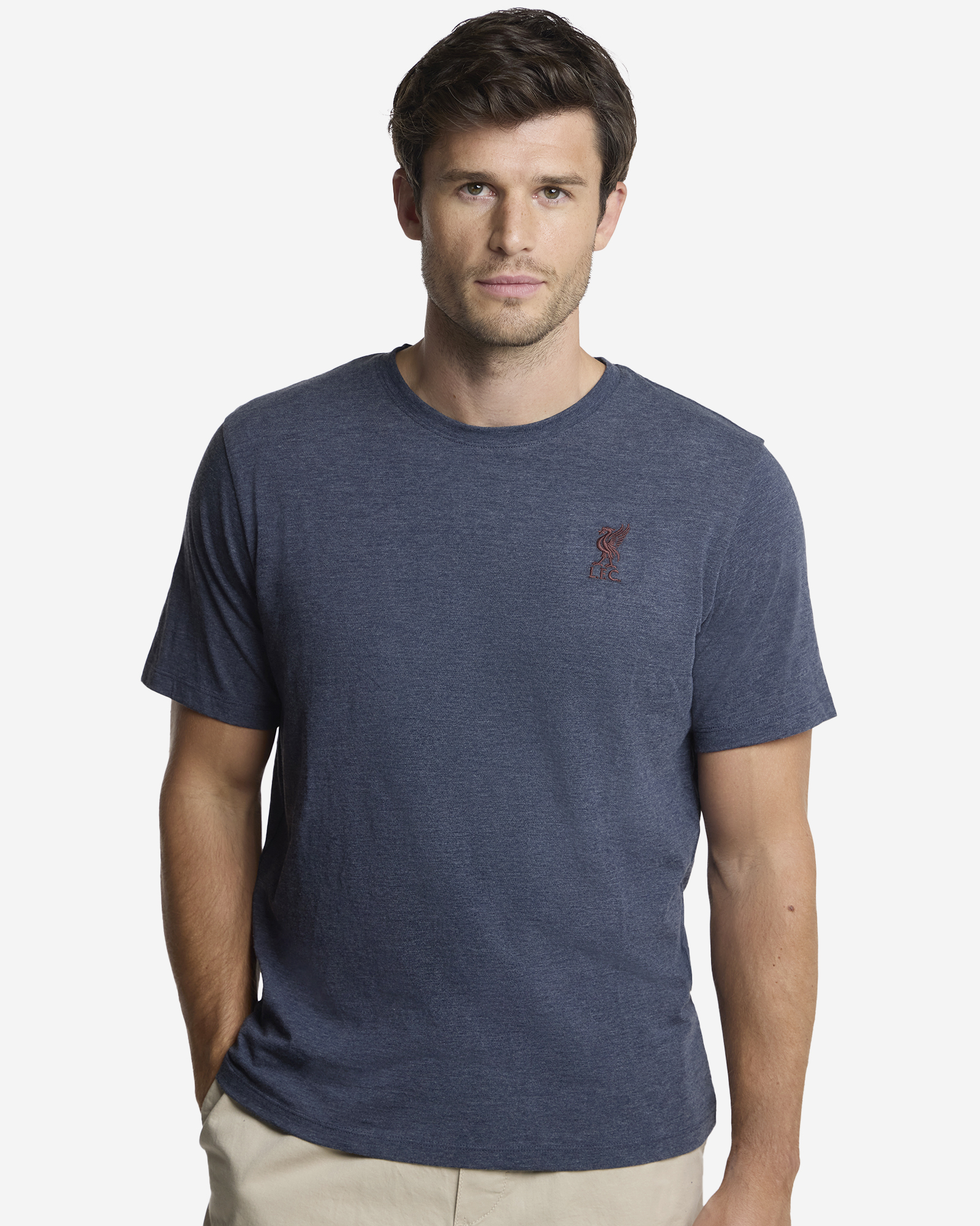 เสื้อยืดแขนสั้นผู้ชาย LFC สีน้ำเงิน - Image 1