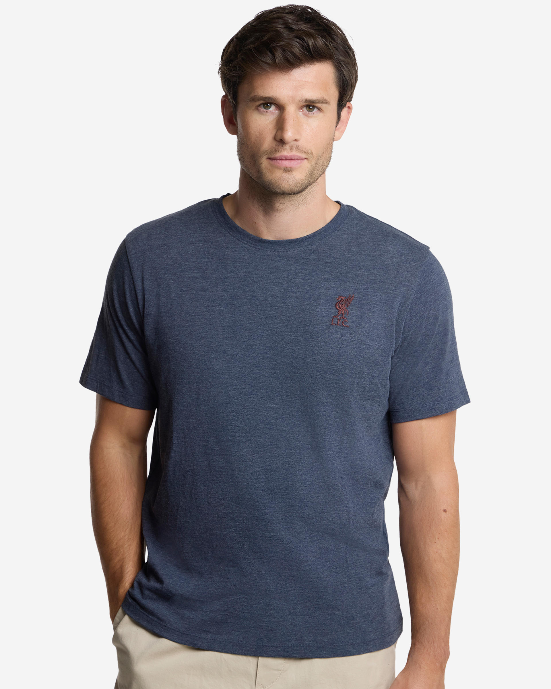 เสื้อยืดแขนสั้นผู้ชาย LFC สีน้ำเงิน - Image 1