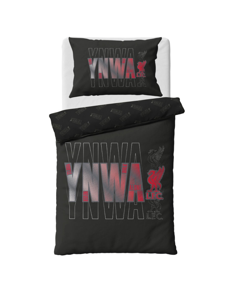 LFC YNWA Single Duvet Set Black - Image 1