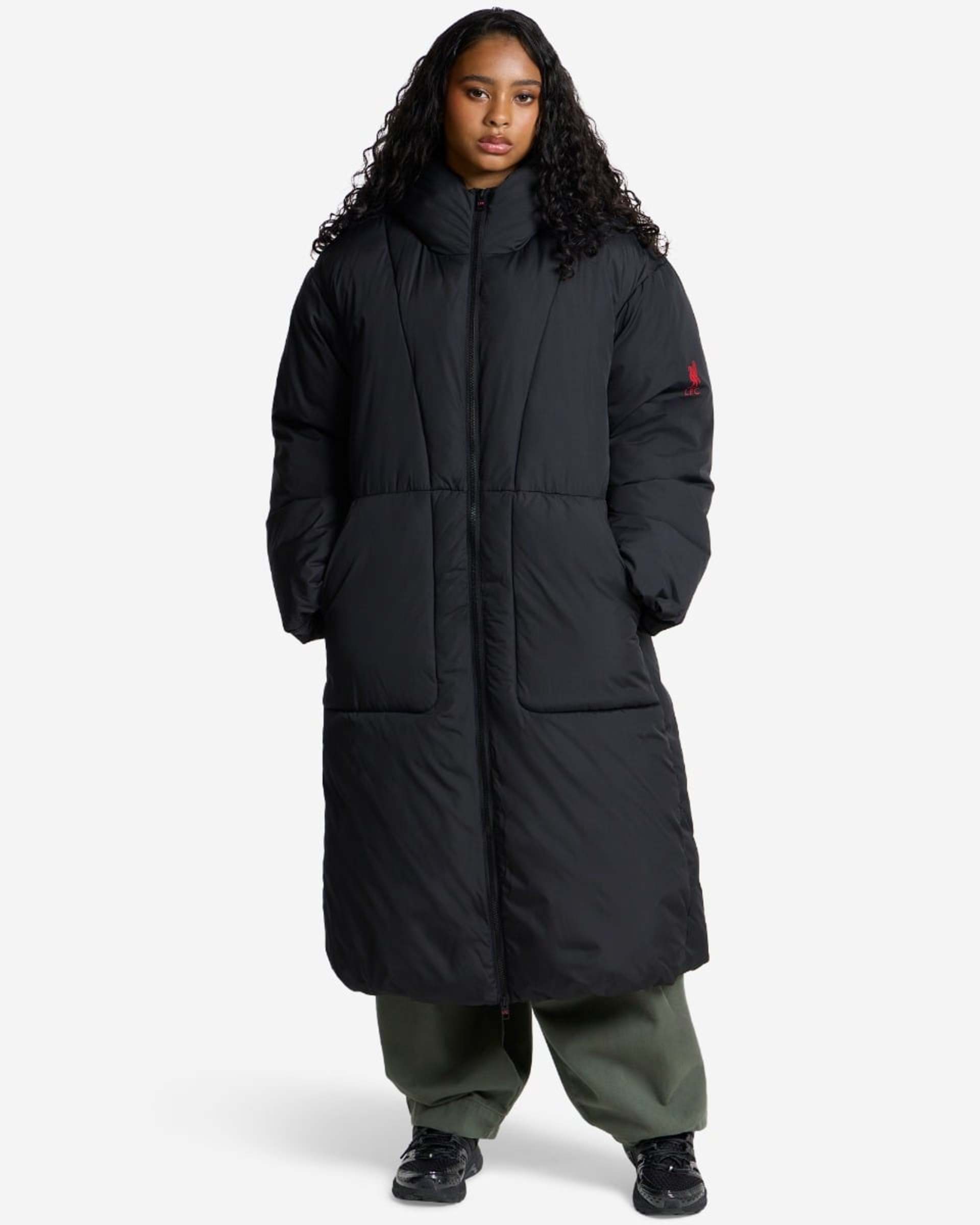 LFC Lang Puffa jakke til kvinder sort - Image 1