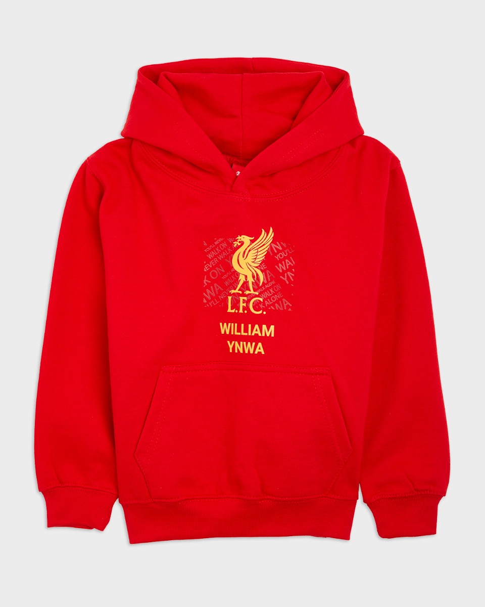 LFC Junior Liverbird personlig rød hættetrøje - Image 2
