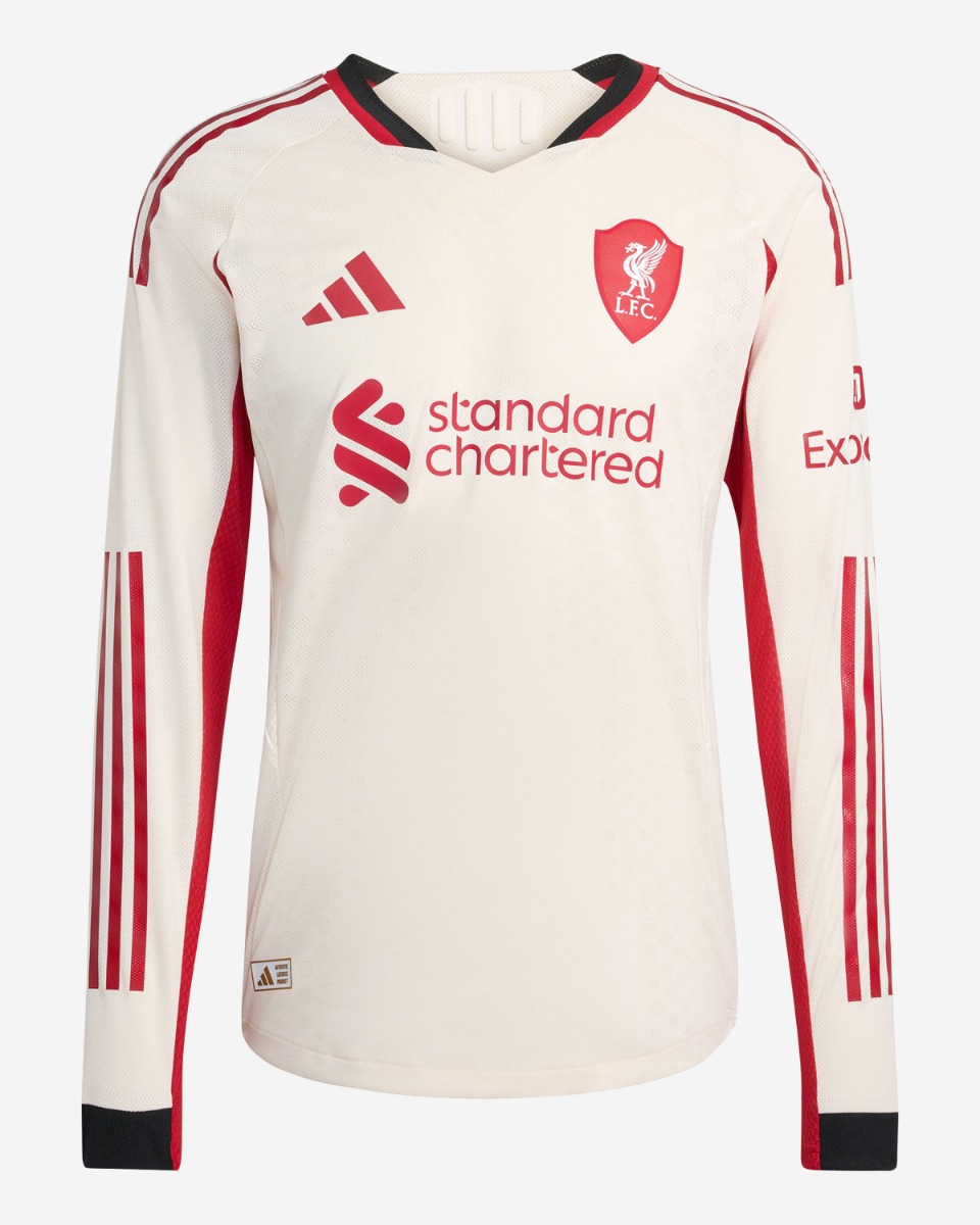 LFC adidas Mens 25/26 Authentic Away Long Sleeve Jersey
