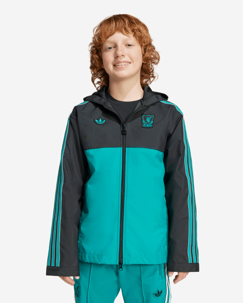 LFC adidas Youth 25/26 Icons Hooded Jacket - Image 3