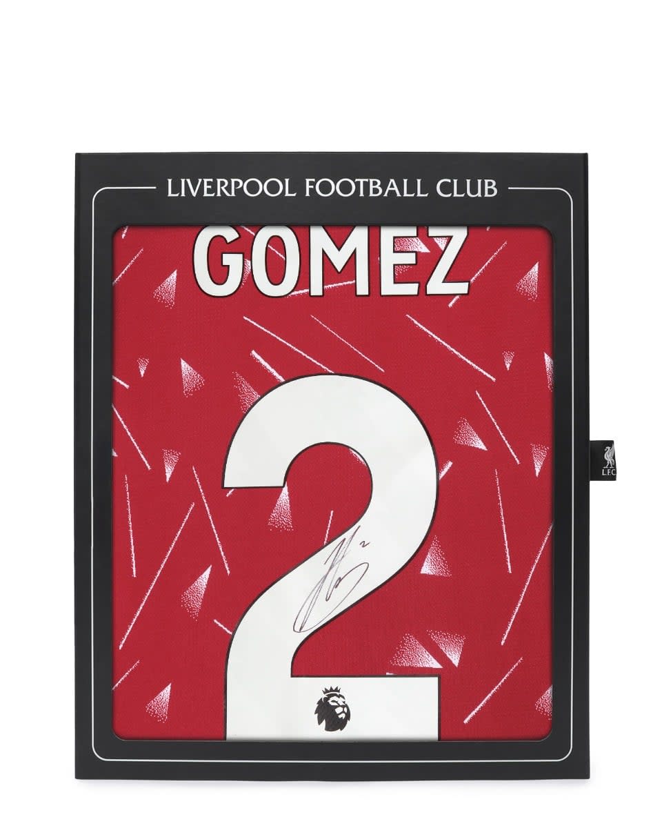 LFC Signed 26/27 Gomez Boxed Shirt - Image 1
