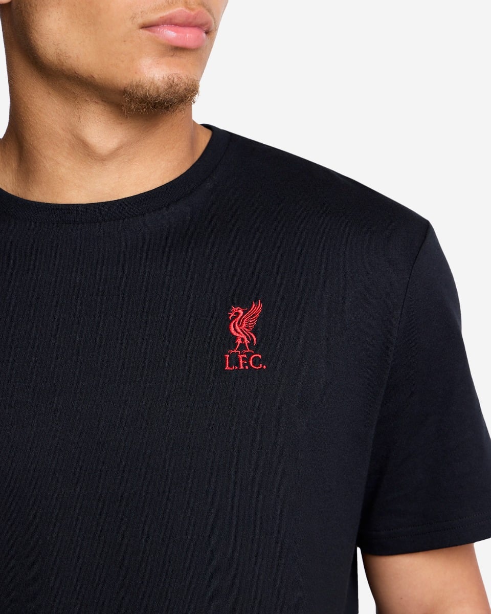 LFC Mens Liverbird Tee Black - Image 4