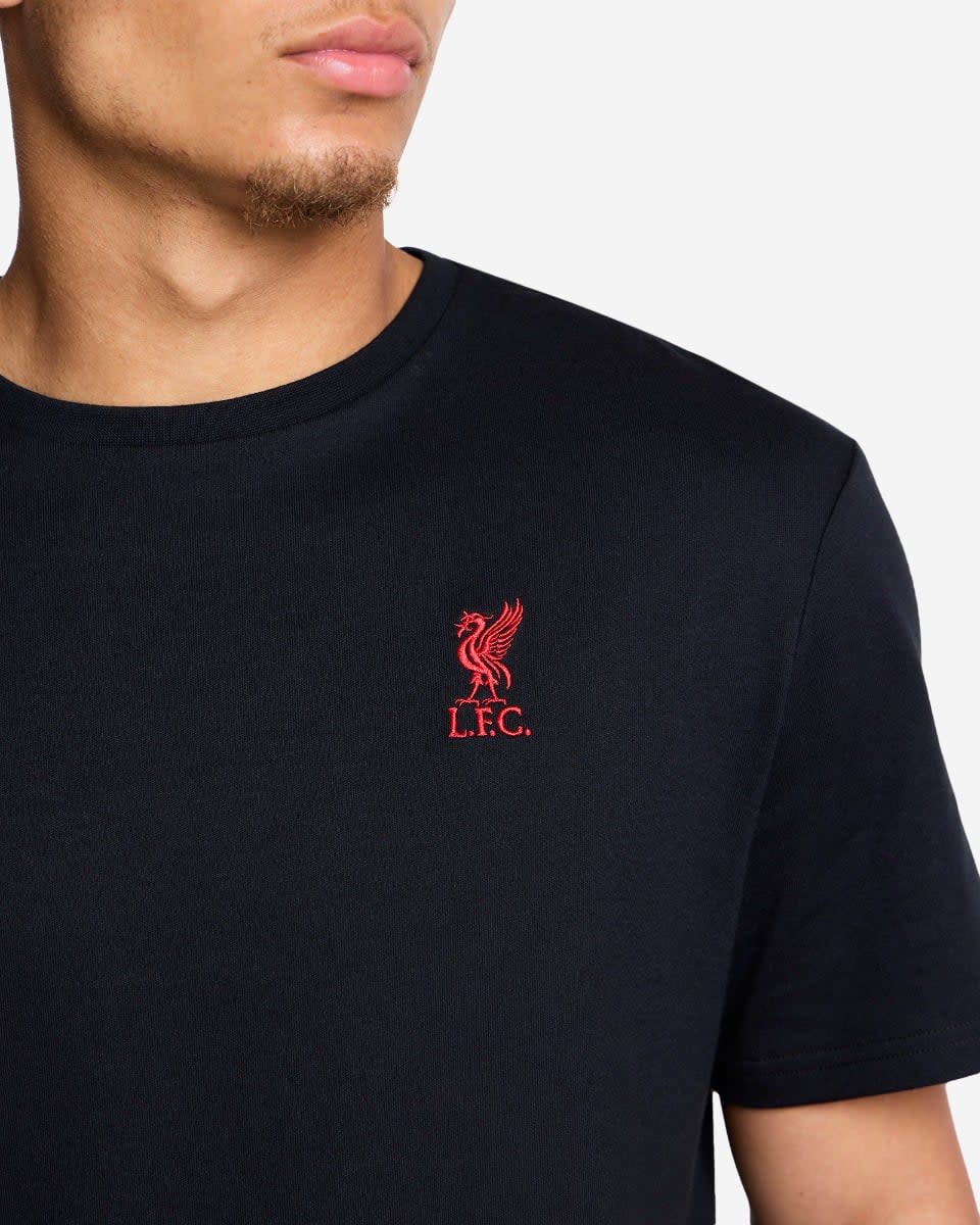LFC Mens Liverbird Tee Black - Image 4