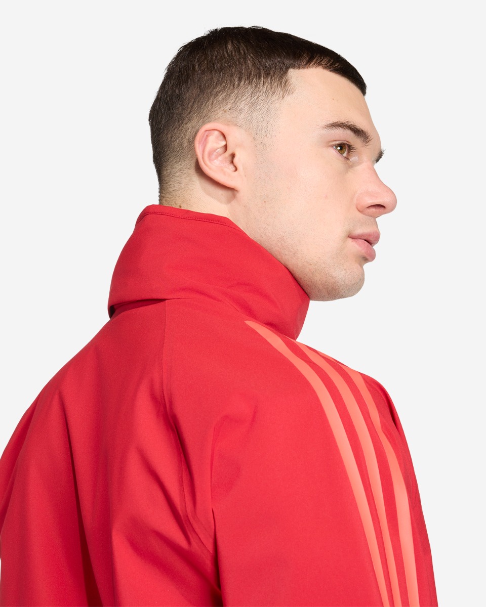 LFC adidas Mens 25/26 Rain Jacket Red