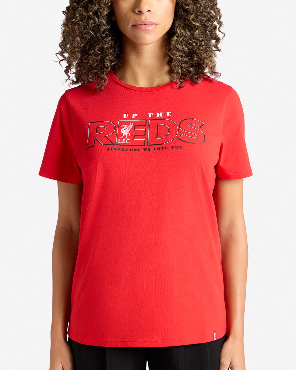 LFC Womens Up The Reds Tee Red - Image 4