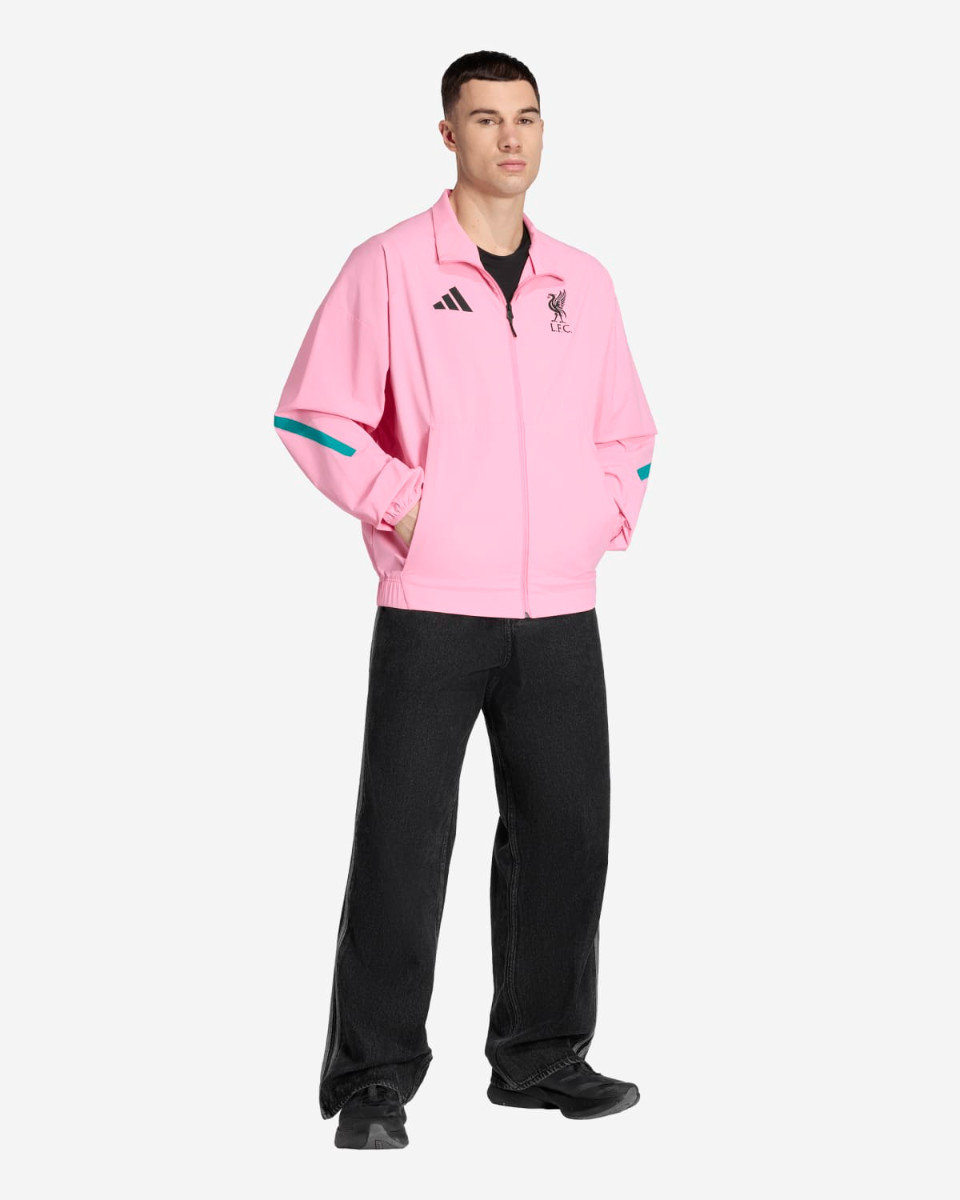 LFC adidas Mens 25/26 Z.N.E Anthem Jacket Pink - Image 3