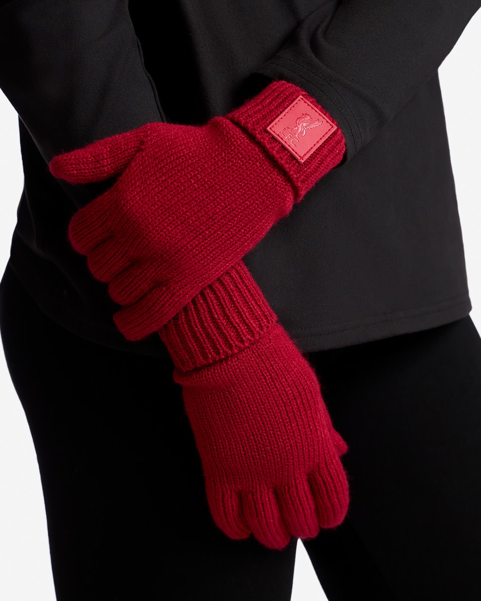 LFC Dame Ribbed Handsker Rød - Image 4