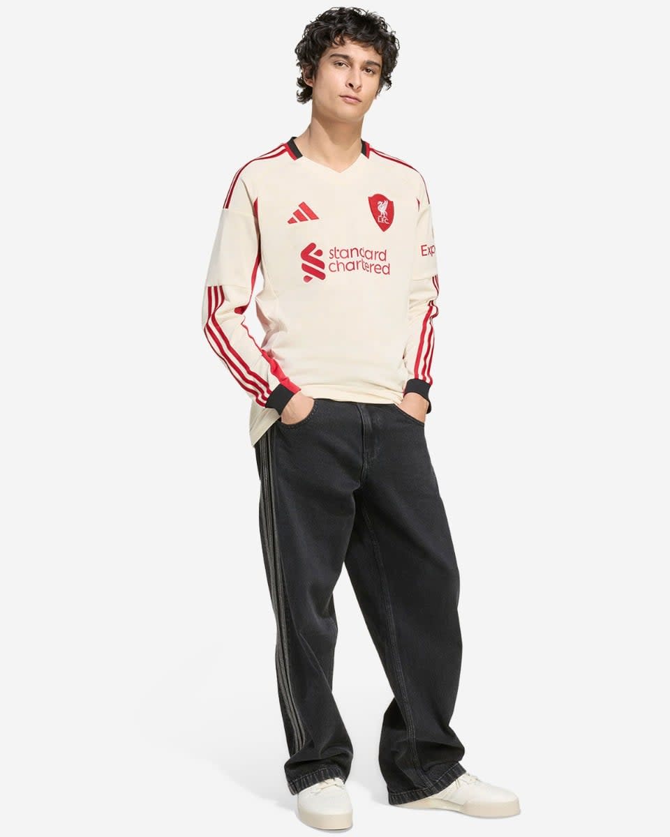 LFC adidas Mens 25/26 Away Long Sleeve Jersey - Image 3