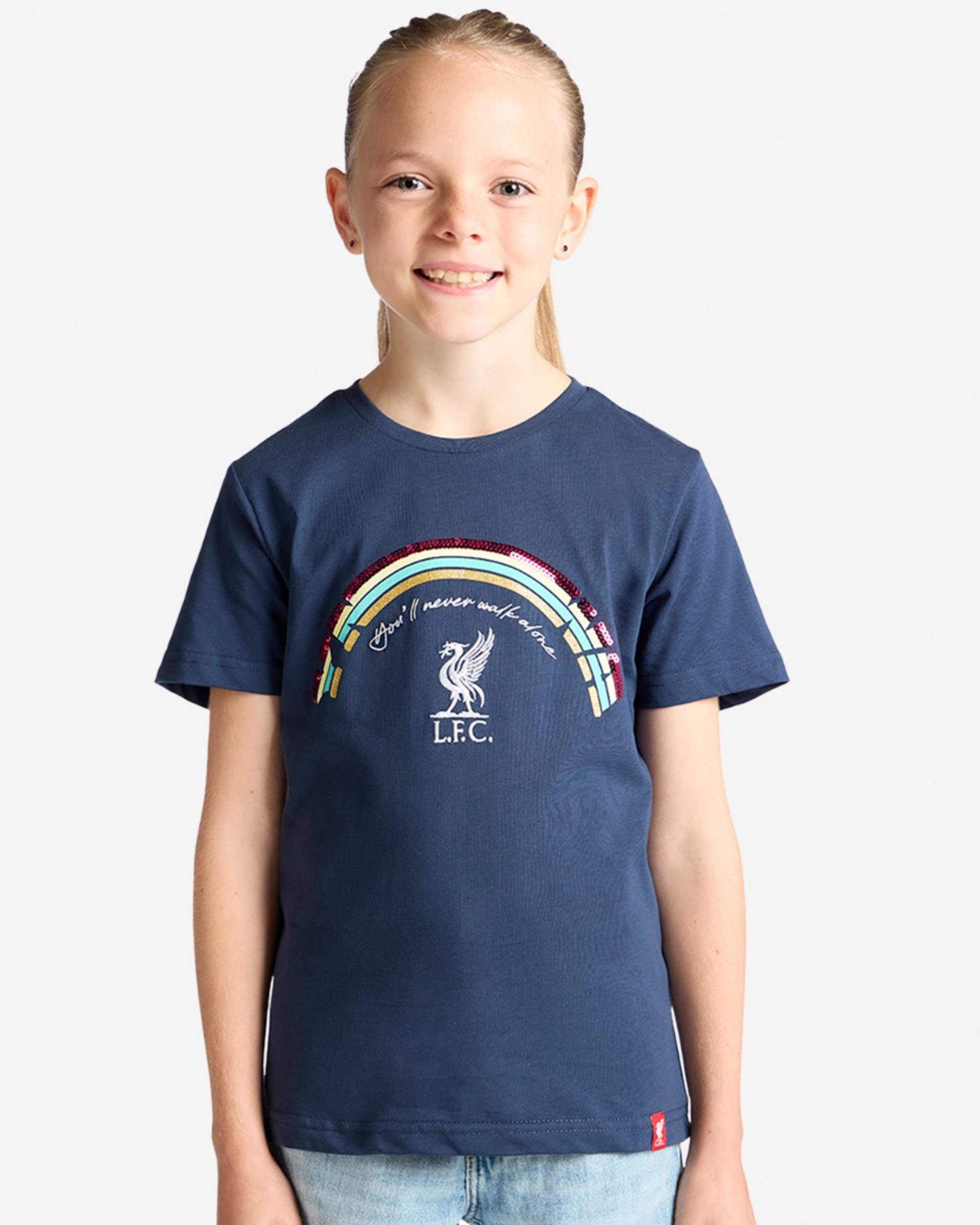 Camiseta LFC Juniors Rainbow Liverbird azul marino - Image 2