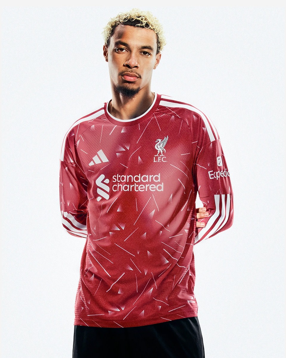 LFC adidas Mens 26/27 Home Authentic Long Sleeve Jersey - Image 1