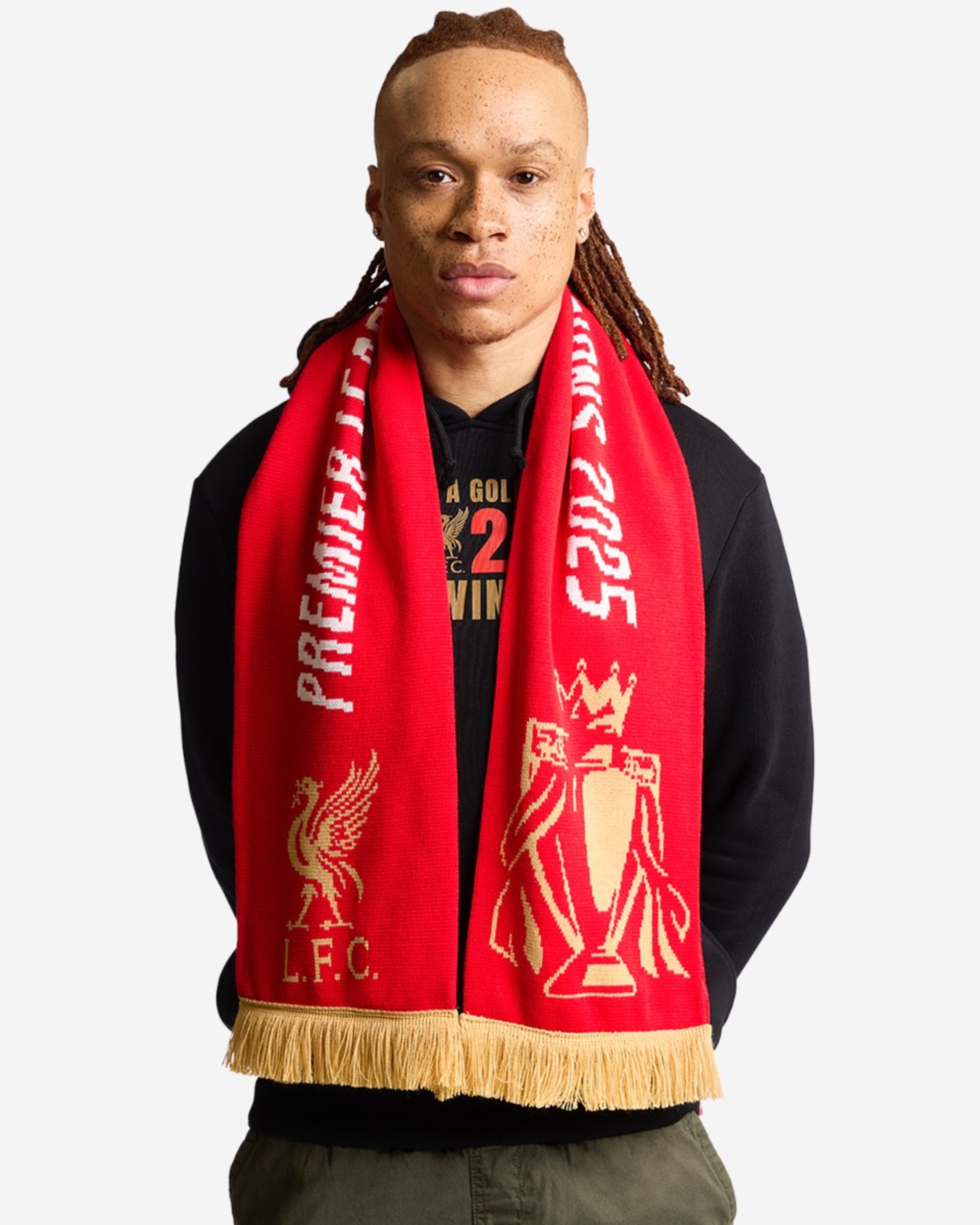 Écharpe LFC EPL Champions 24/25 rouge - Image 1
