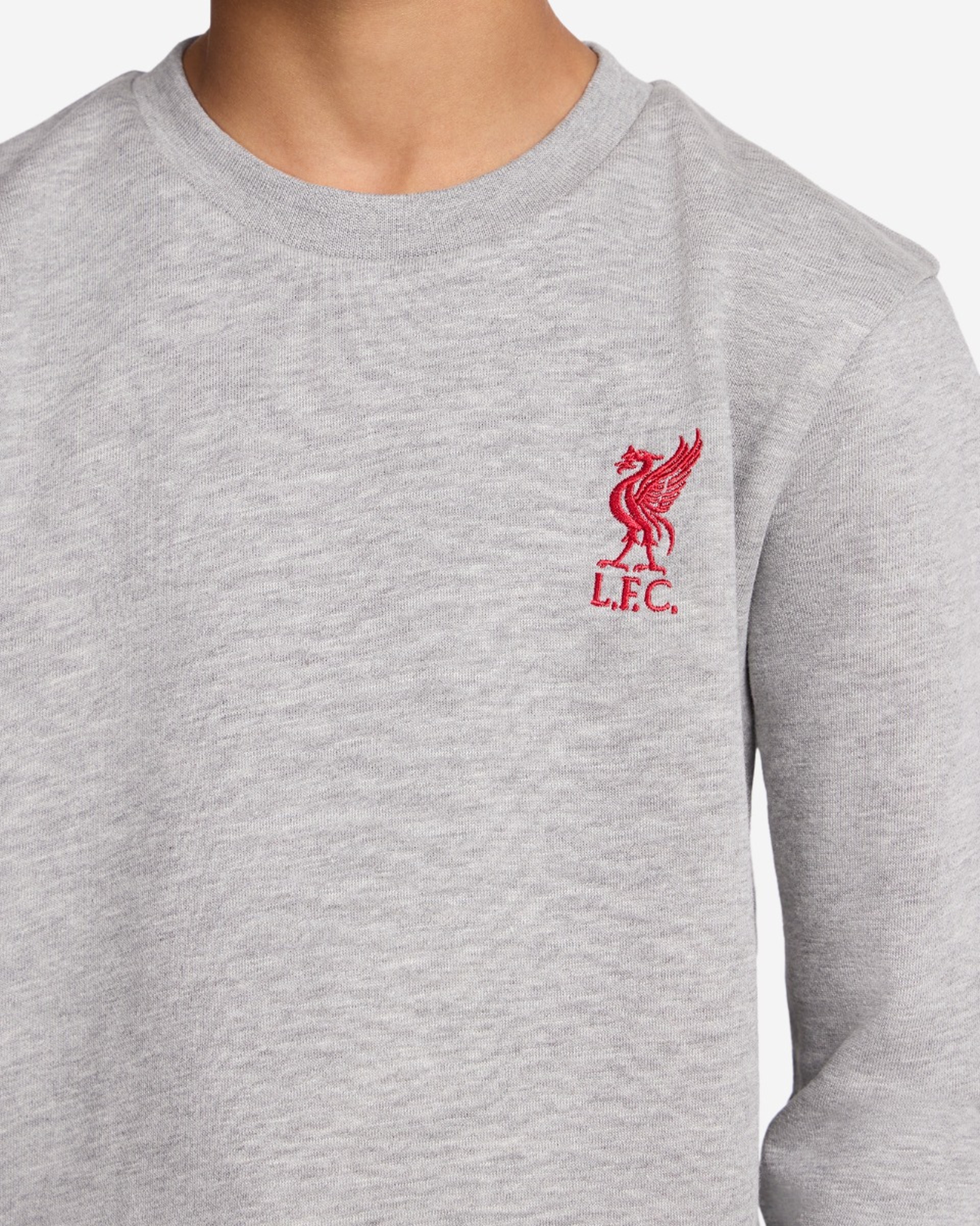 LFC Juniors Sweatshirt med rund hals Grå Marl - Image 4
