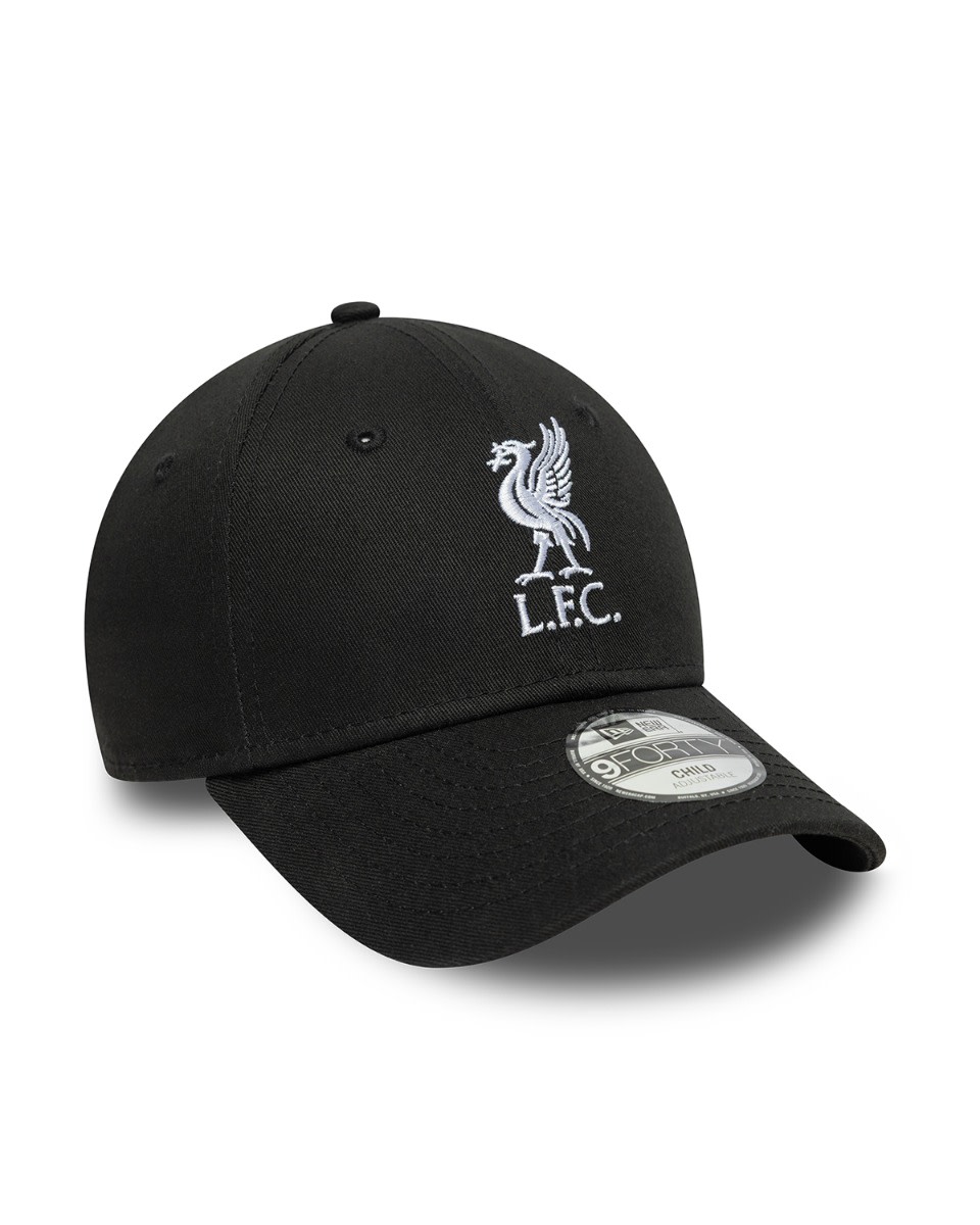 LFC New Era Kids 9FORTY Liverbird Kasket Sort & Hvid - Image 3