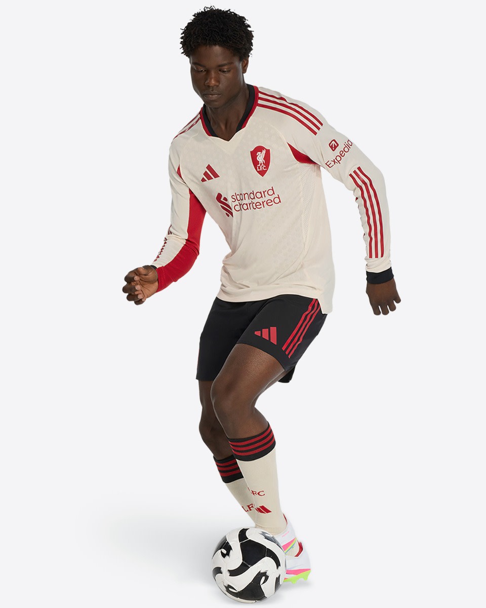 LFC adidas Mens 25/26 Authentic Away Long Sleeve Jersey - Image 4
