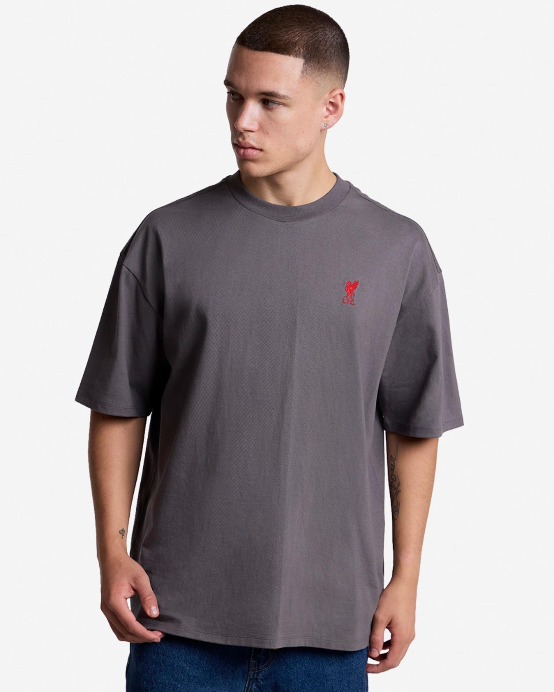 Camiseta LFC para hombre, sobredimensionada, con espalda desgastada, gris - Image 2