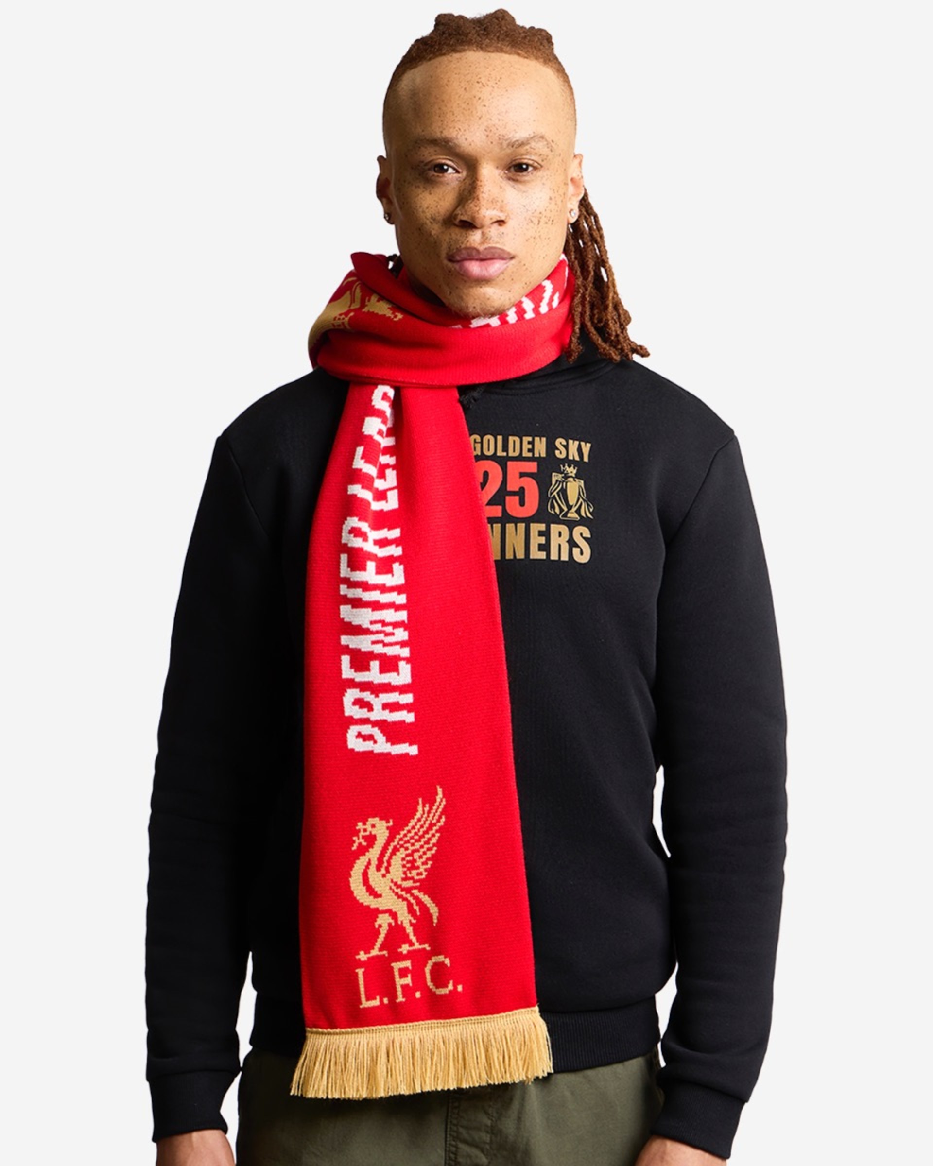 Écharpe LFC EPL Champions 24/25 rouge - Image 4