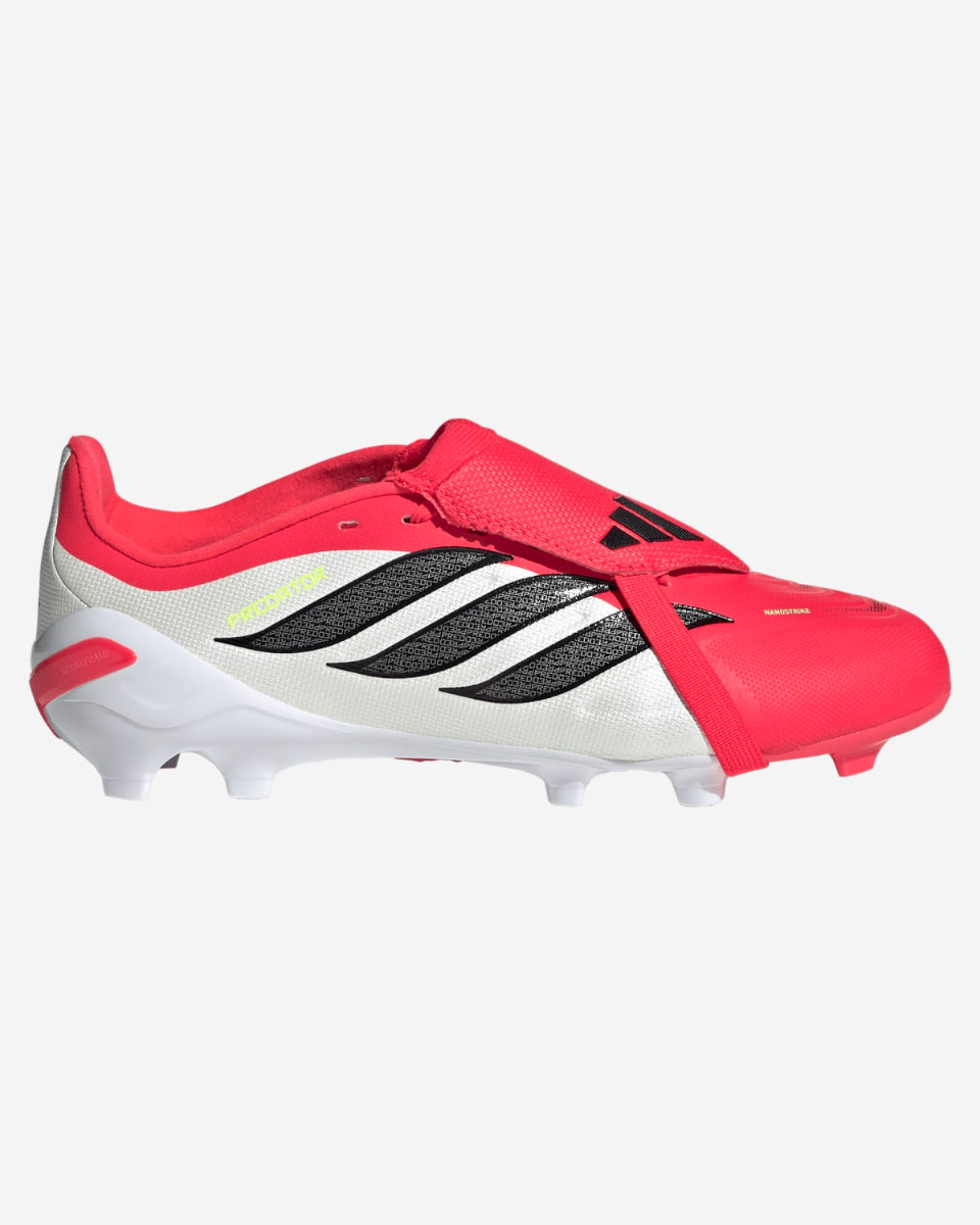 adidas Juniors Predator League Fold-Over Tongue Firm Ground Football Boots Lucid Red / Core Black / Cloud White - Image 1