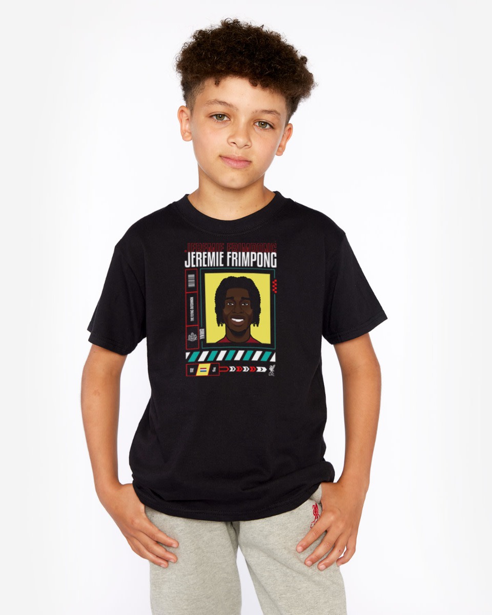 Camiseta estampada LFC Junior Frimpong negra - Image 1