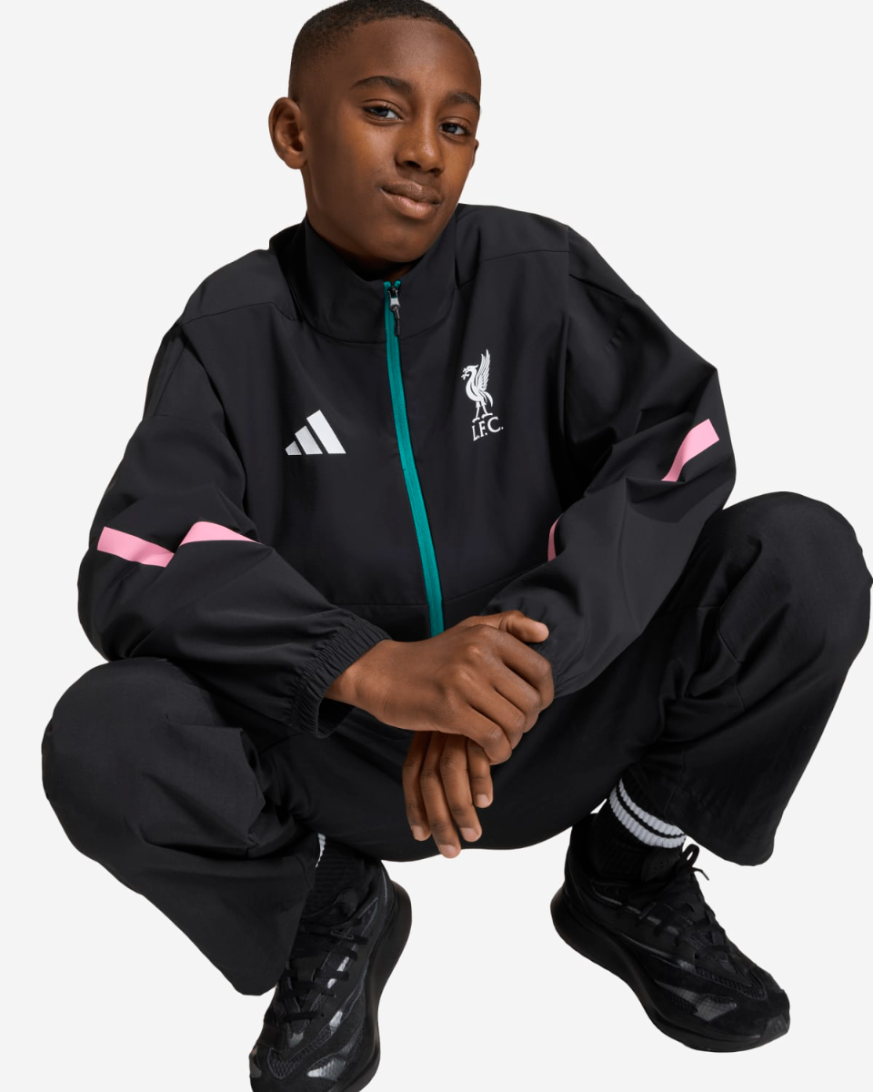 LFC adidas Juniors 25/26 Z.N.E Anthem Jacket Black