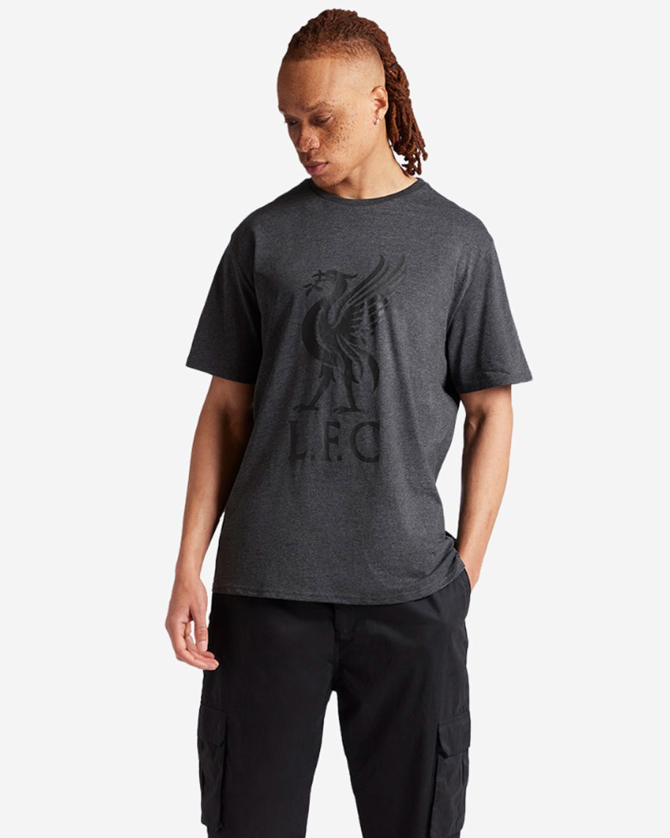 LFC Mens Charcoal Liverbird Tee - Image 3