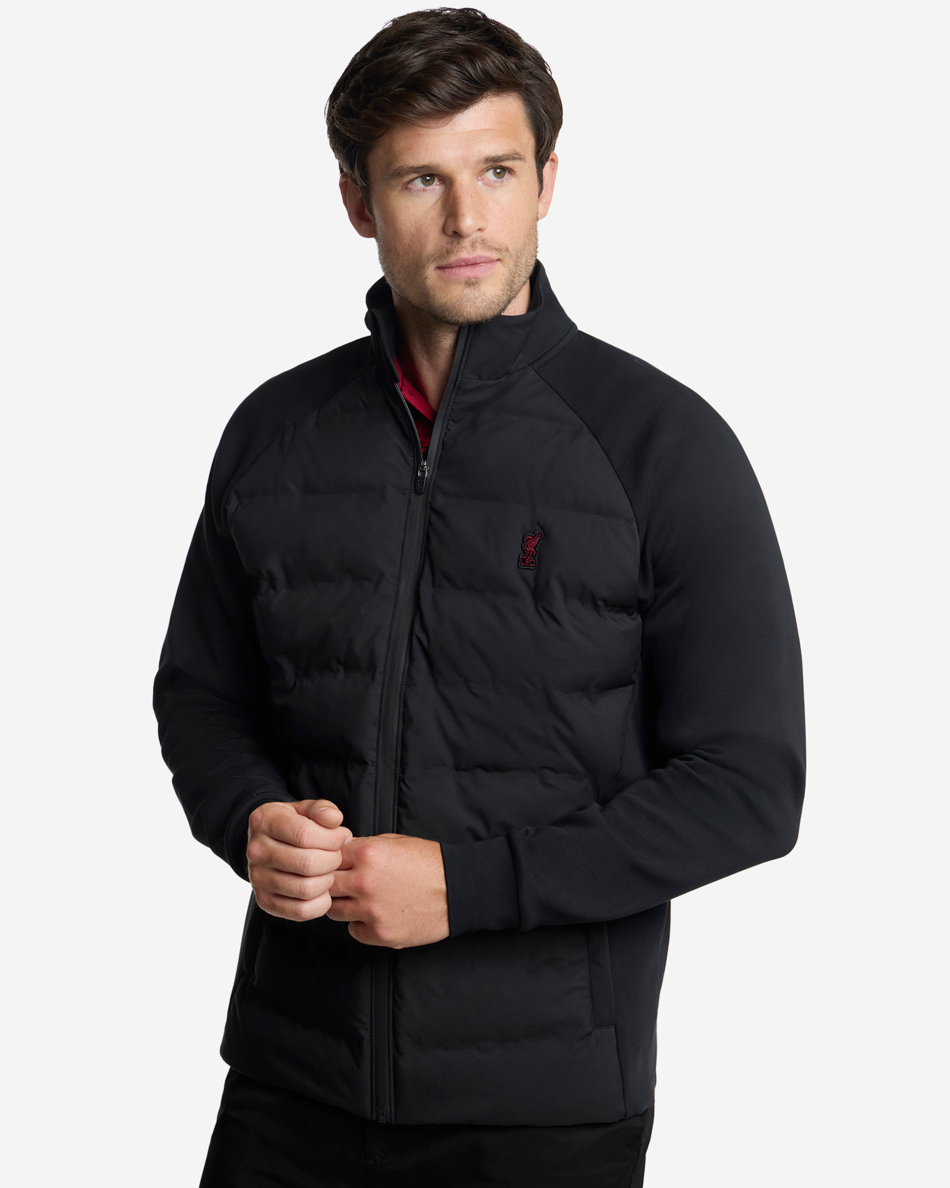 Chaqueta negra con cremallera para hombre LFC Firma - Image 1